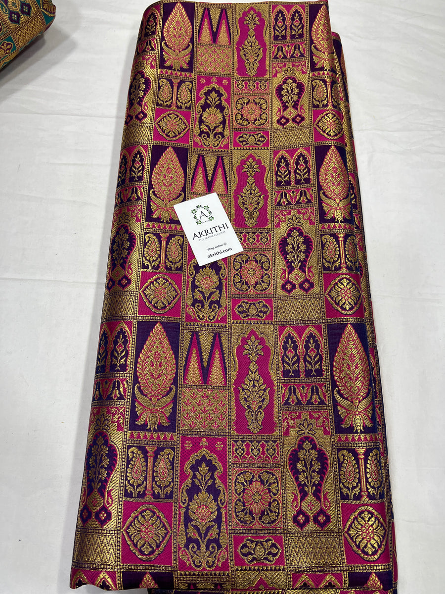 Pure Banarasi brocade fabric