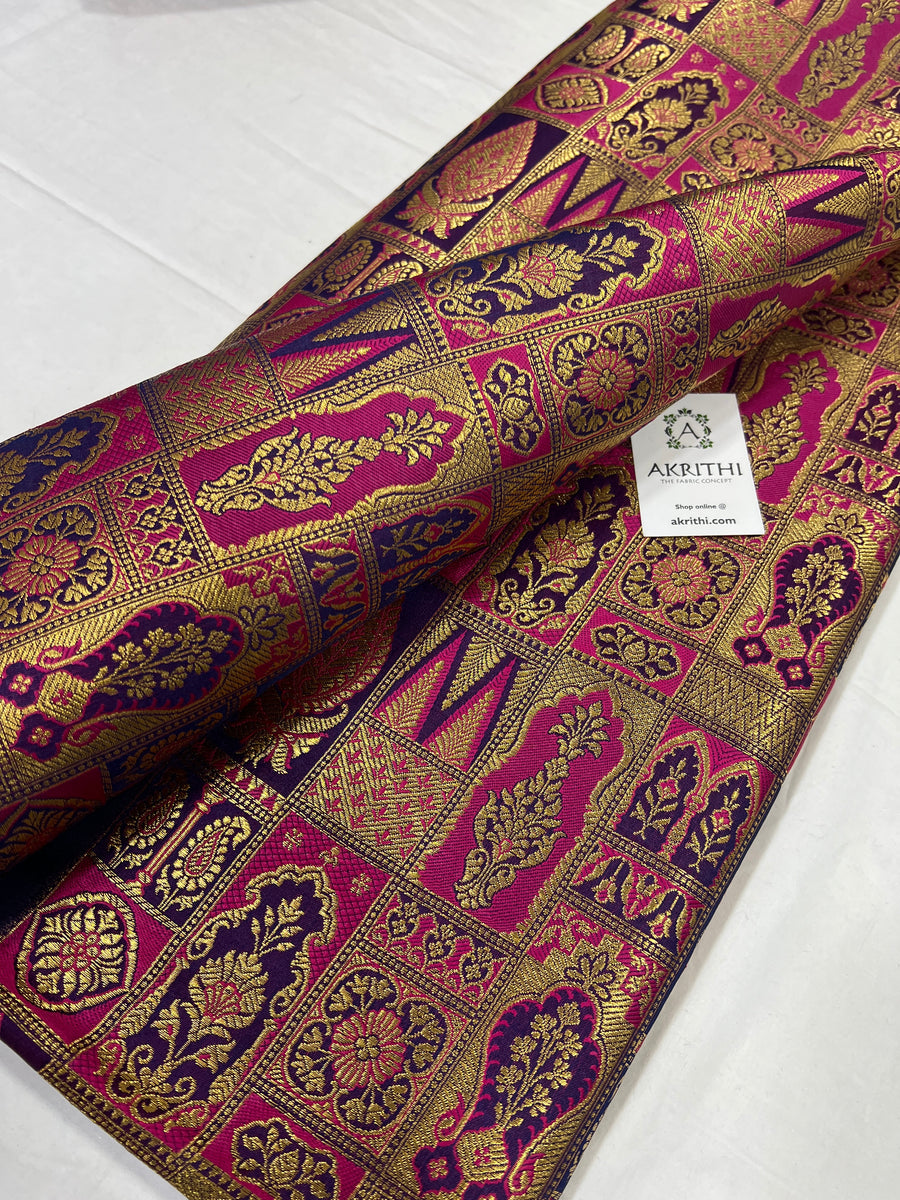 Pure Banarasi brocade fabric