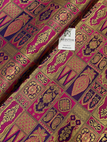 Pure Banarasi brocade fabric