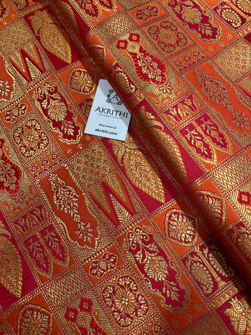 Pure Banarasi brocade fabric