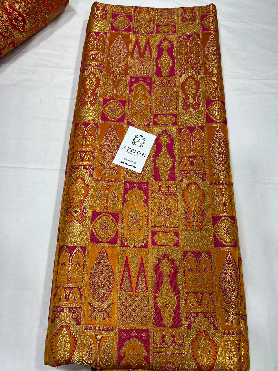 Pure Banarasi brocade fabric