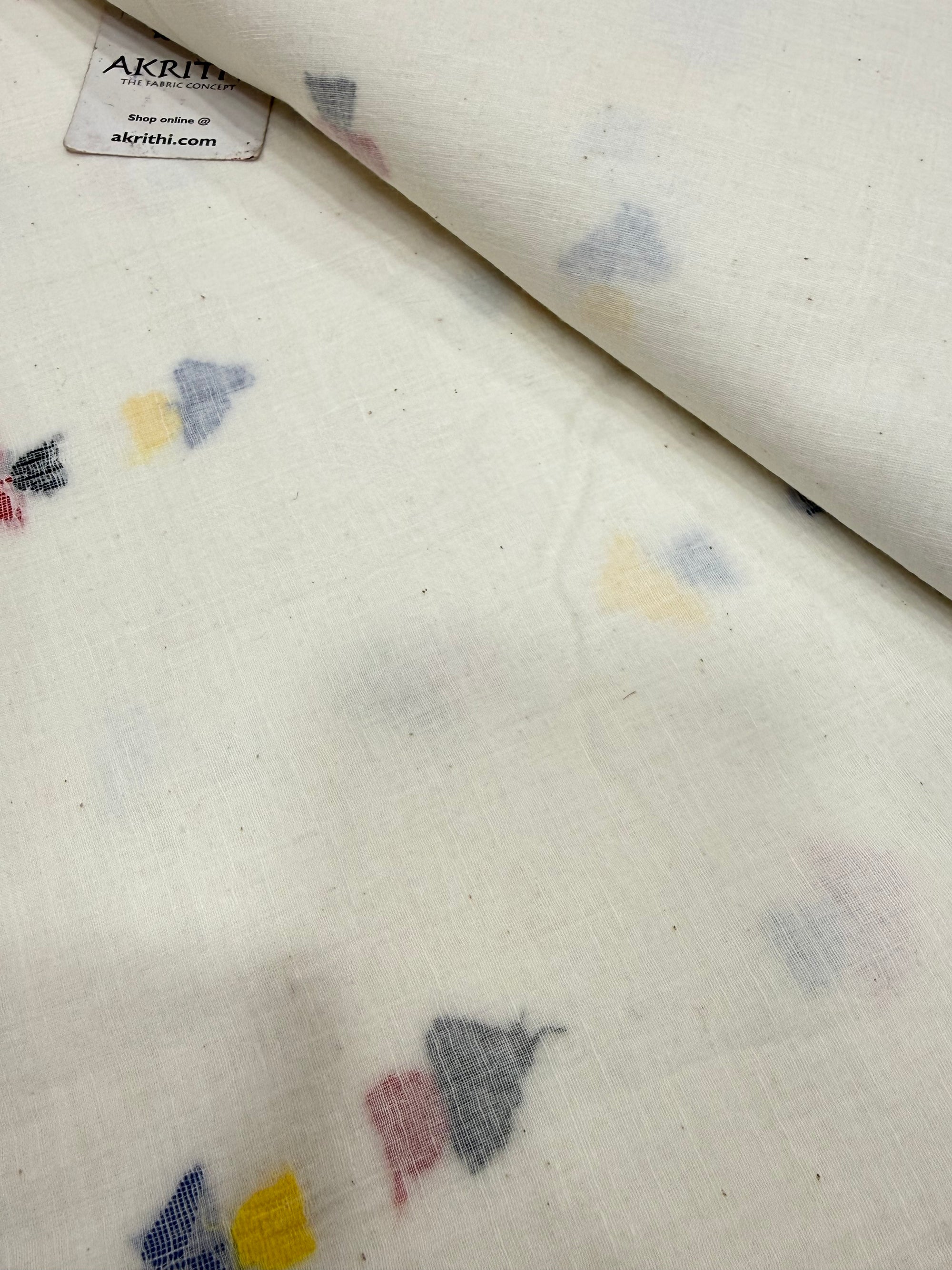Handloom pure cotton Bengal jamdani fabric