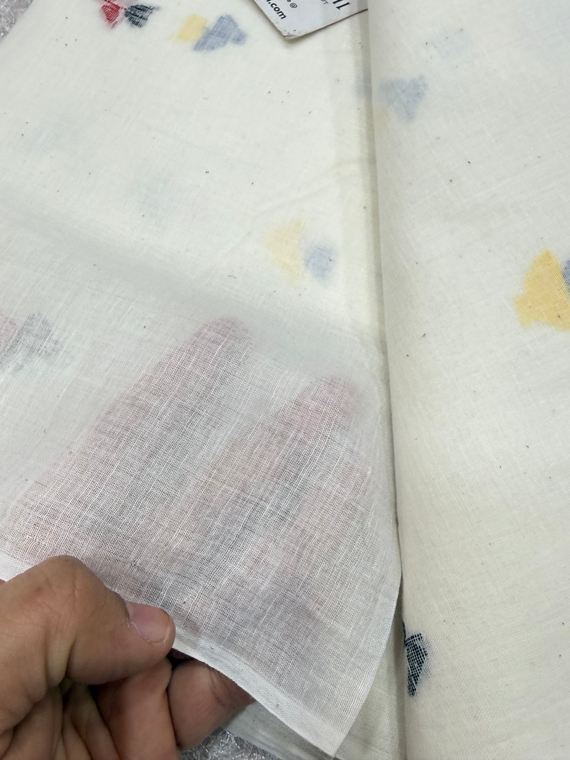 Handloom pure cotton Bengal jamdani fabric