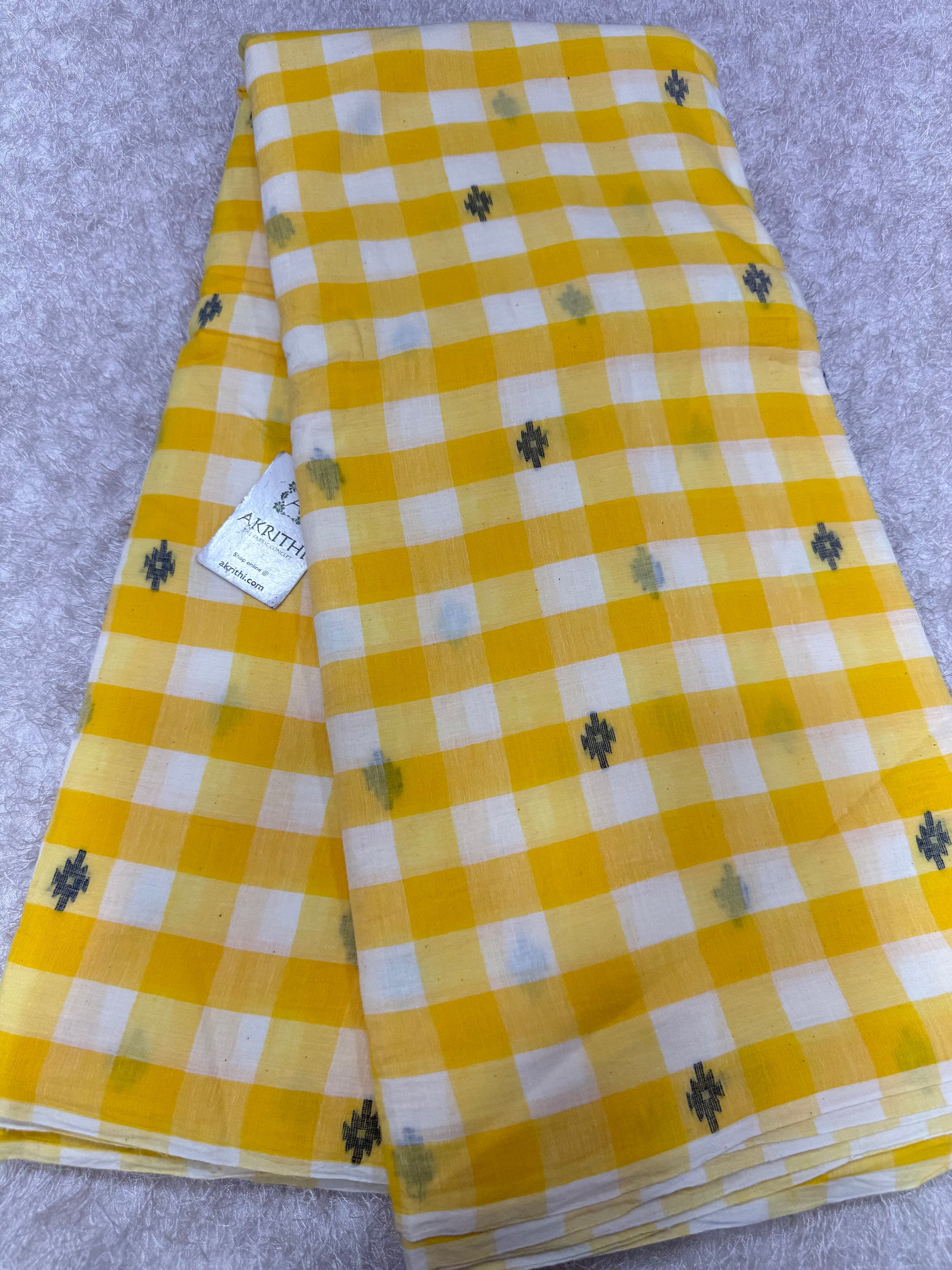 Handloom pure cotton Bengal jamdani fabric