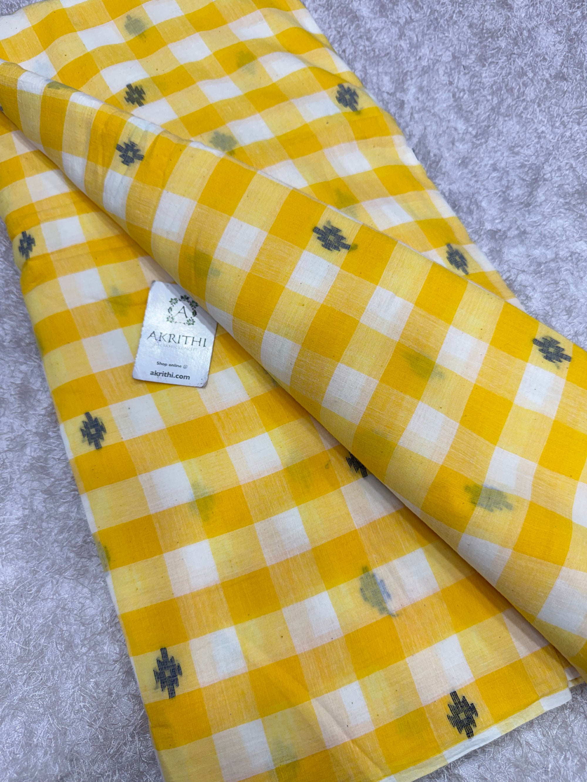 Handloom pure cotton Bengal jamdani fabric