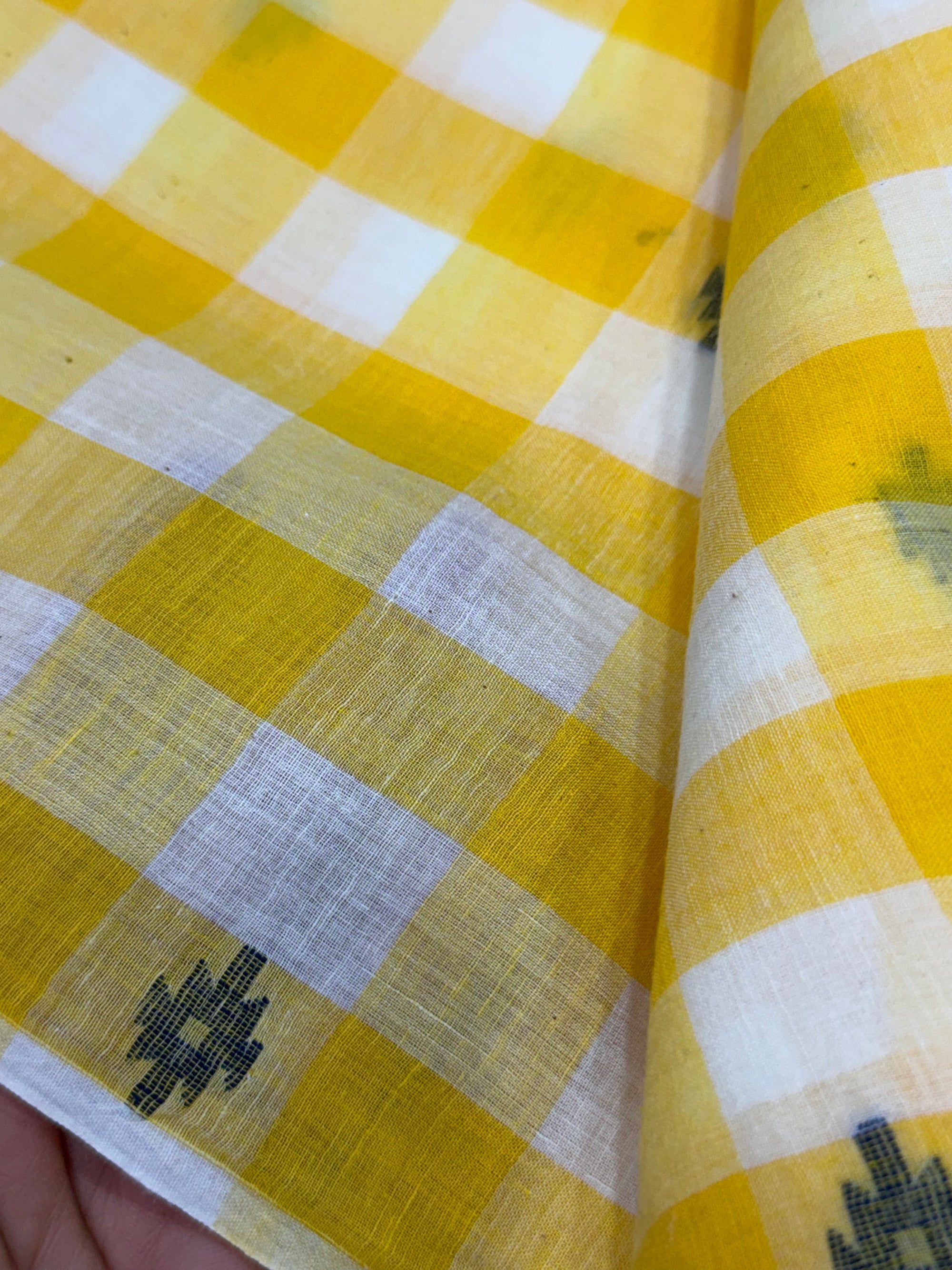 Handloom pure cotton Bengal jamdani fabric