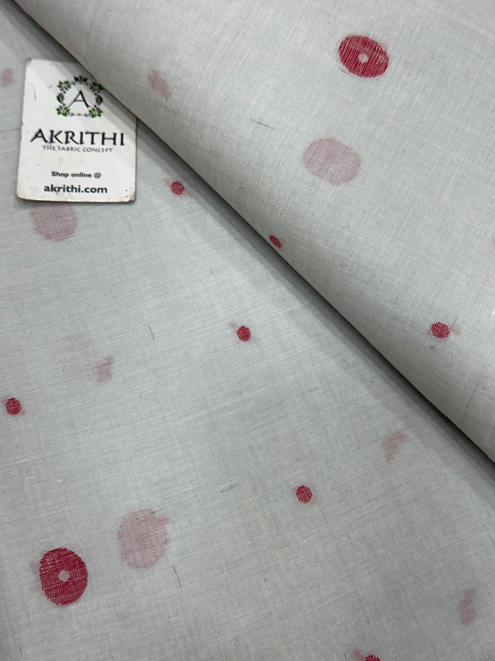 Handloom pure cotton Bengal jamdani fabric