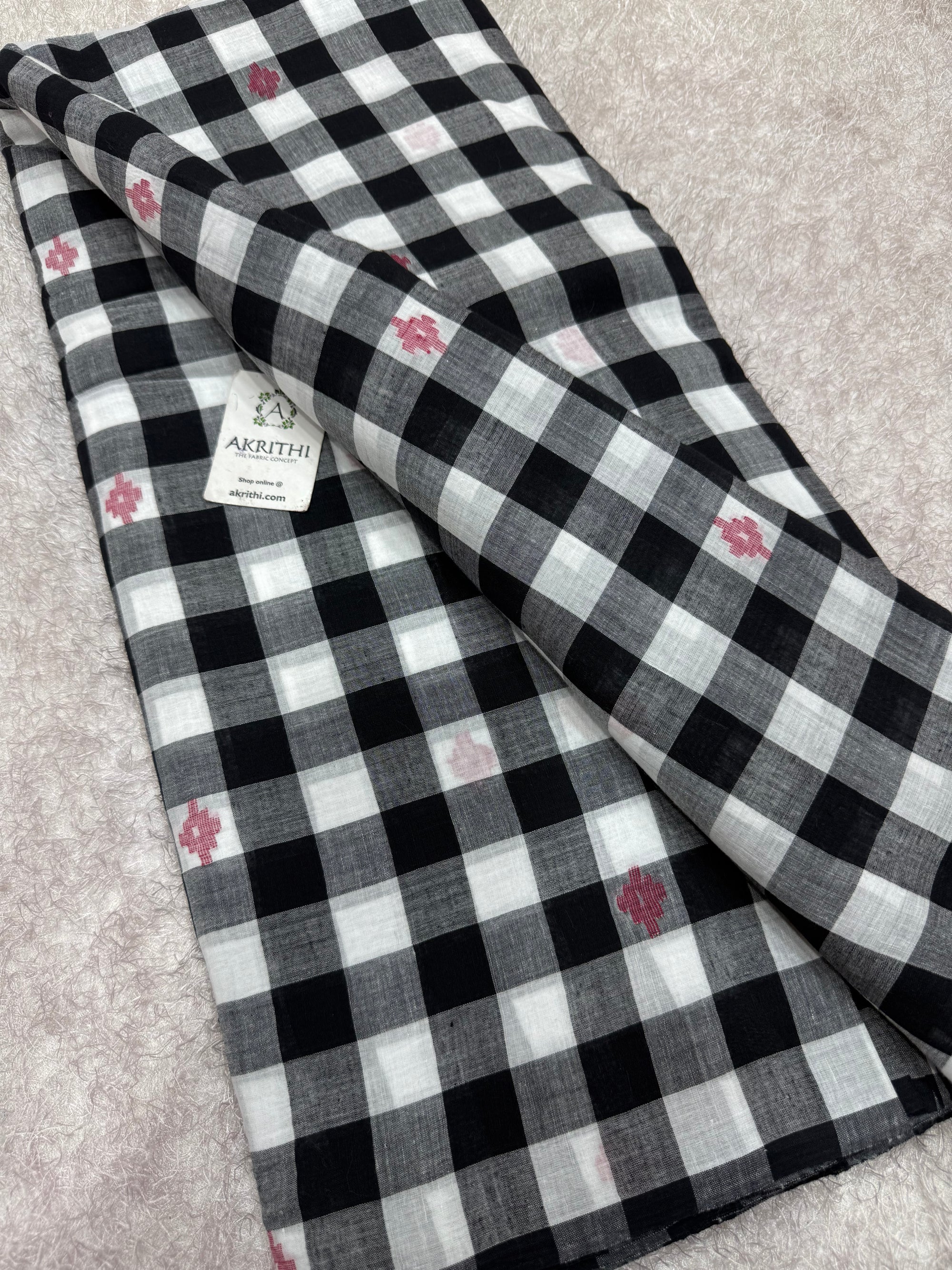 Handloom pure cotton Bengal jamdani fabric