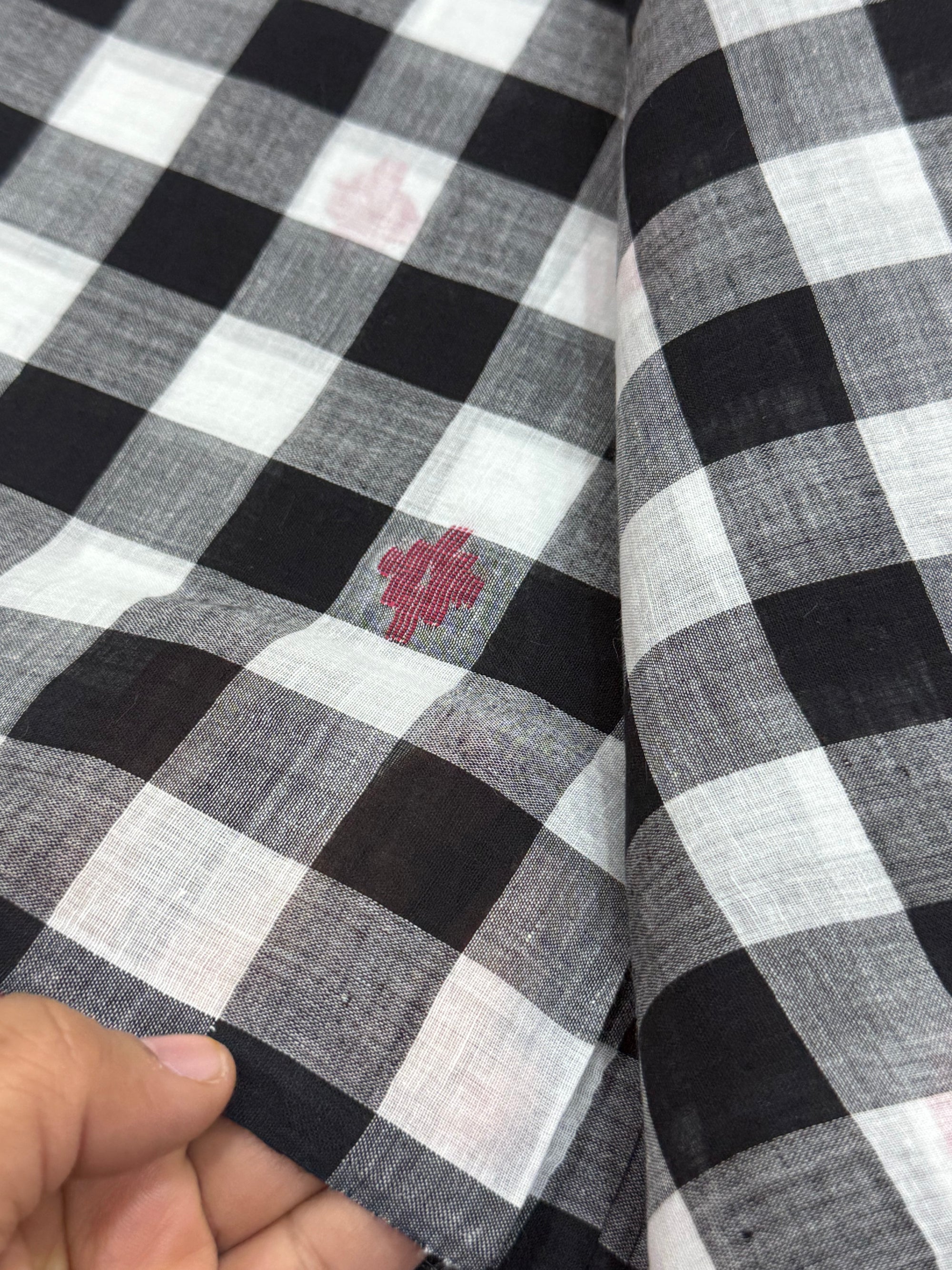 Handloom pure cotton Bengal jamdani fabric