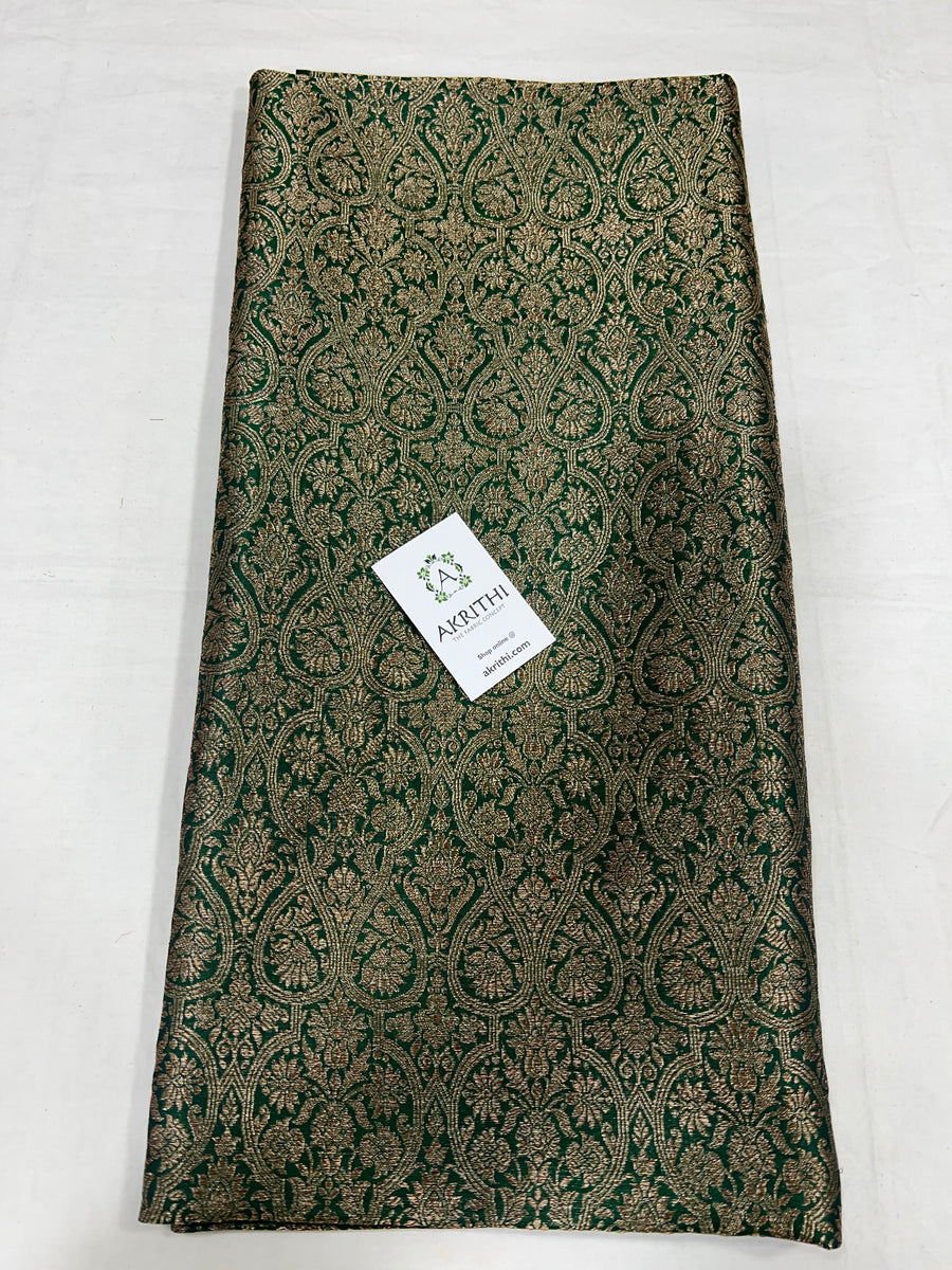 Pure silk Handloom Banarasi brocade fabric