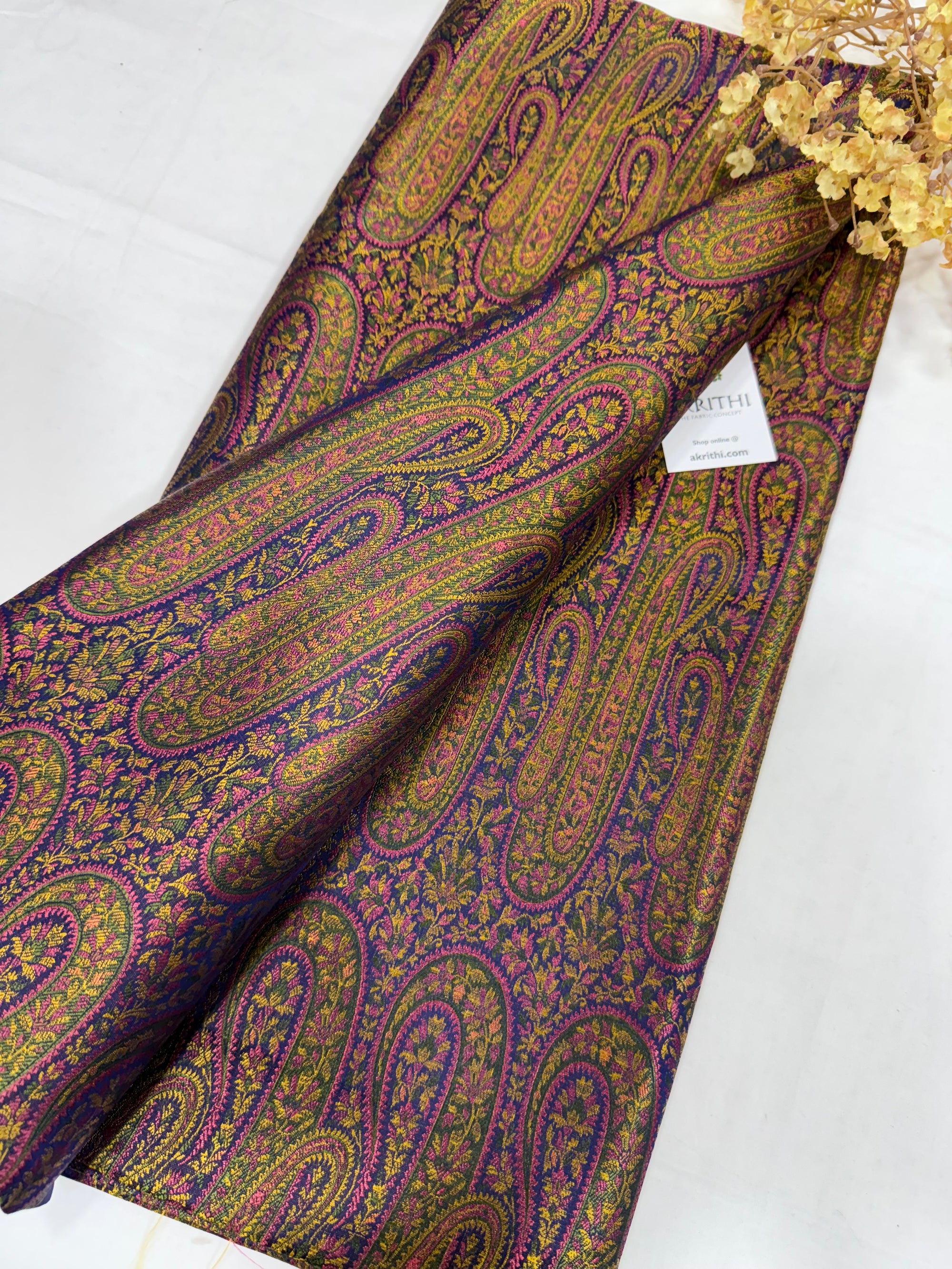 Pure Banarasi brocade fabric