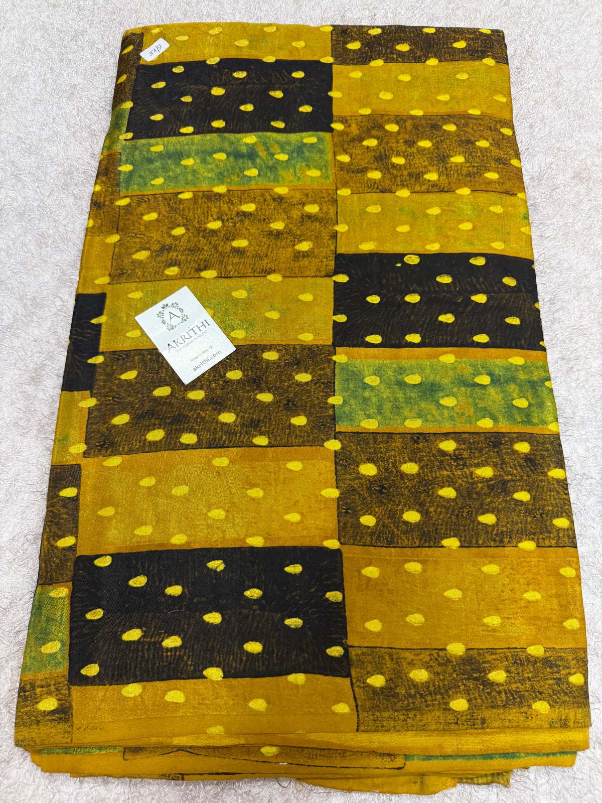 Ajrakh pure mashru silk fabric