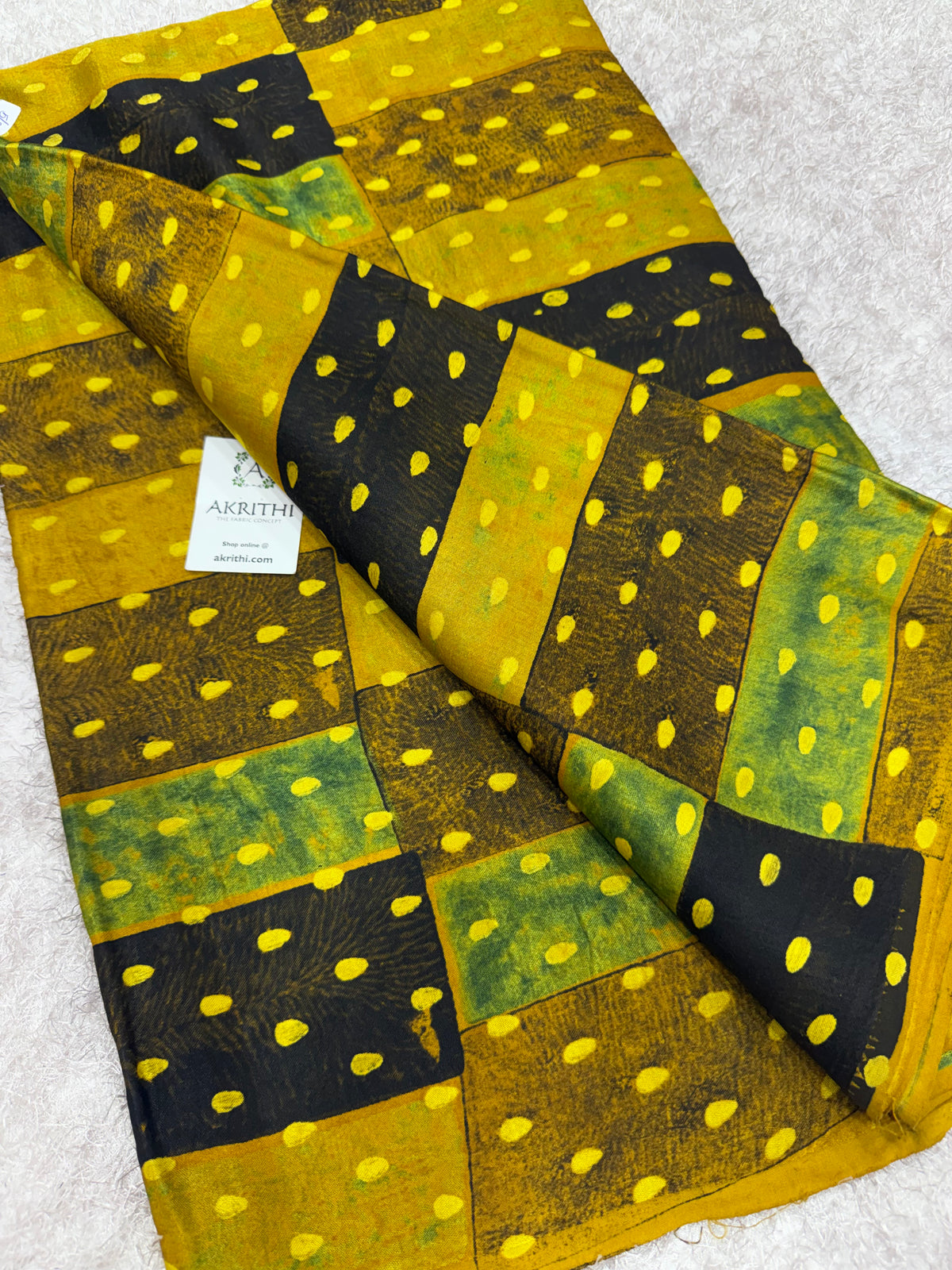 Ajrakh pure mashru silk fabric