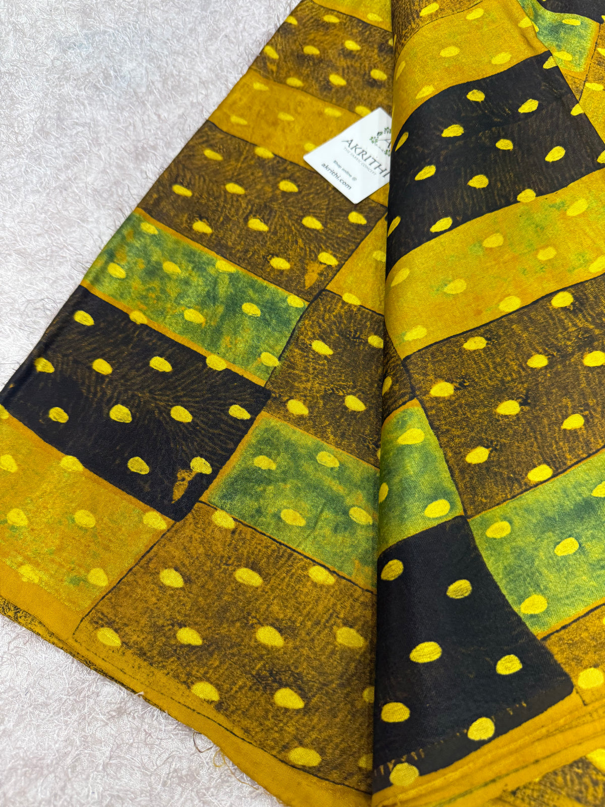 Ajrakh pure mashru silk fabric