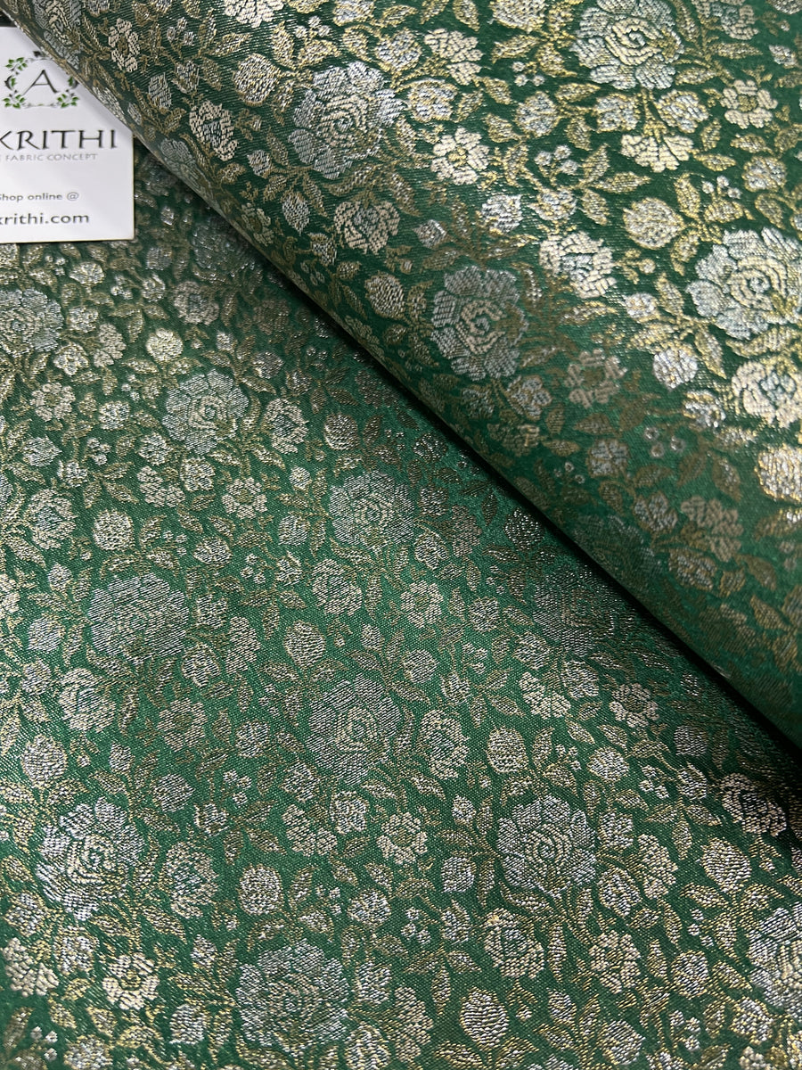 Pure tissue Banarasi brocade fabric