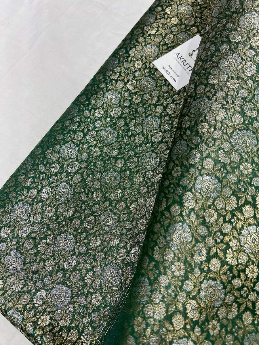 Pure tissue Banarasi brocade fabric