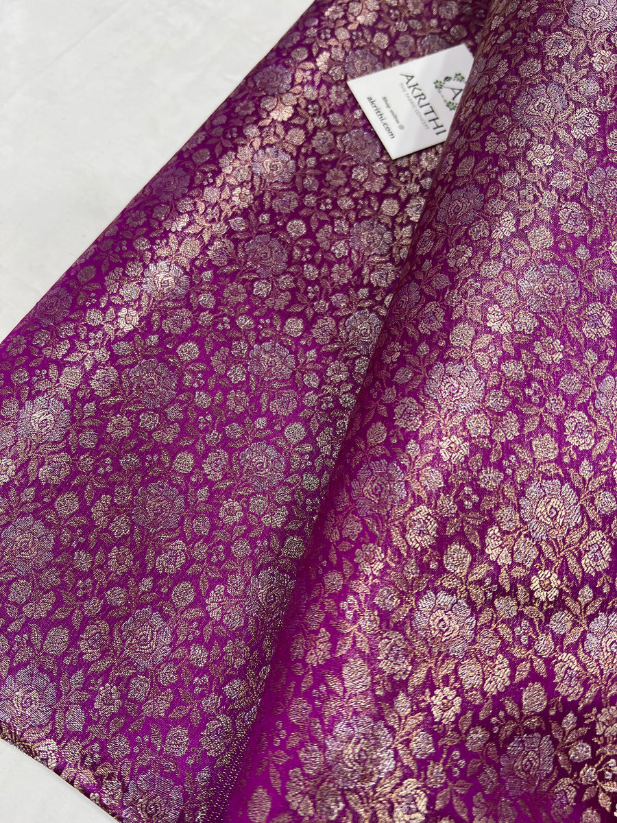 Pure tissue Banarasi brocade fabric