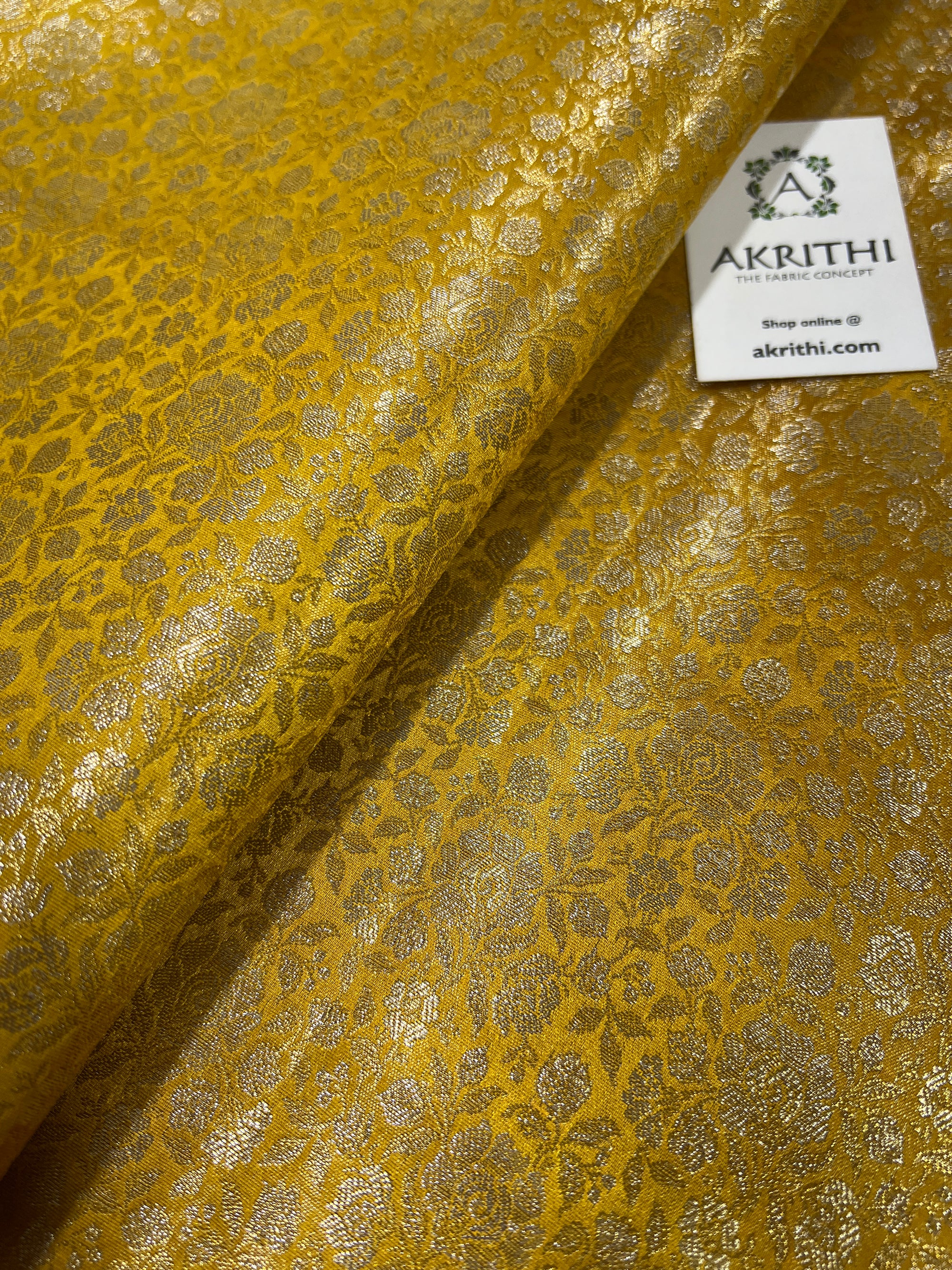 Pure tissue Banarasi brocade fabric