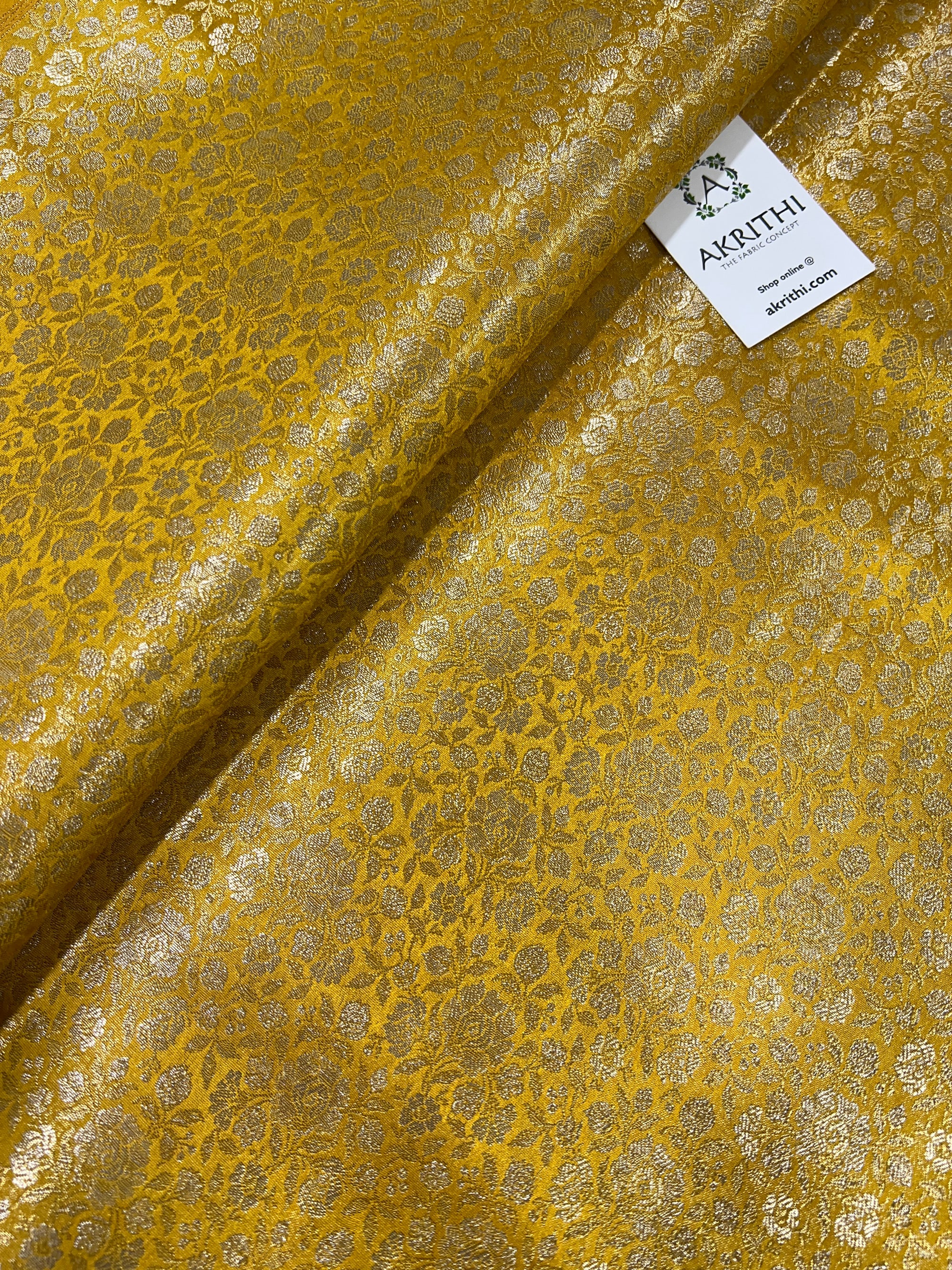 Pure tissue Banarasi brocade fabric