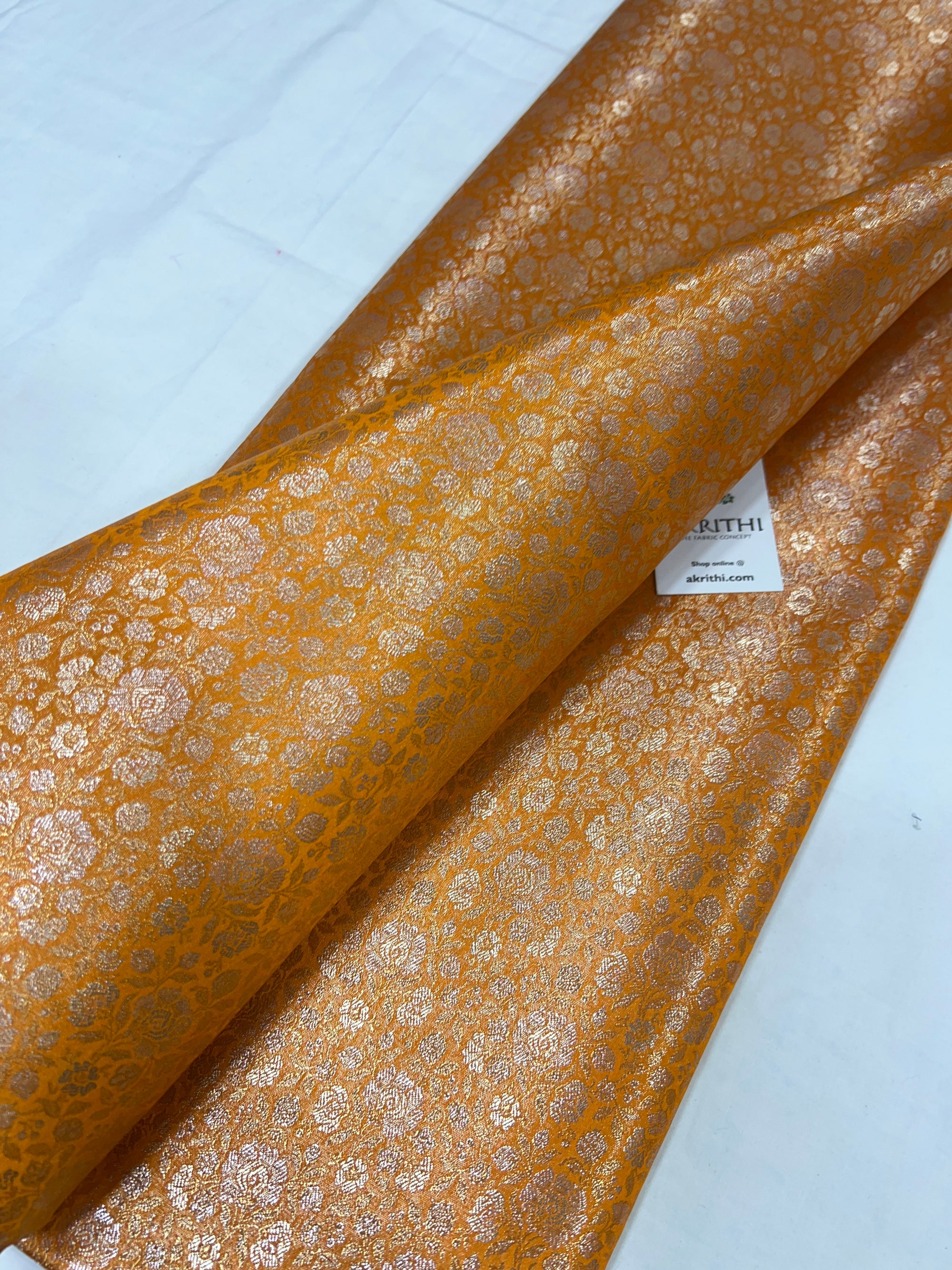 Pure tissue Banarasi brocade fabric