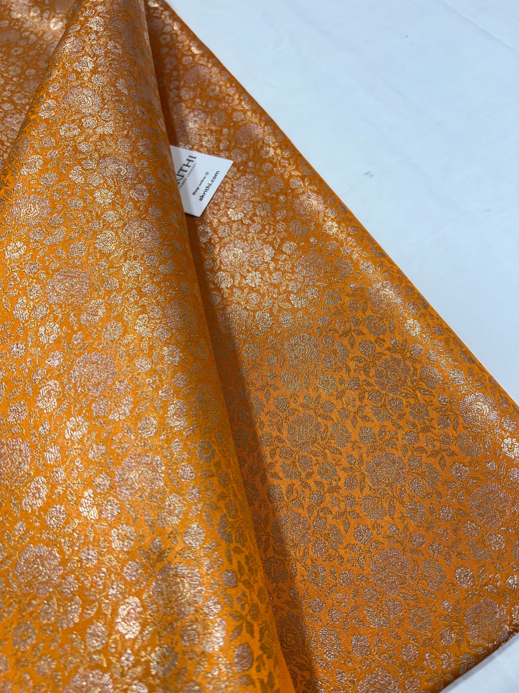 Pure tissue Banarasi brocade fabric