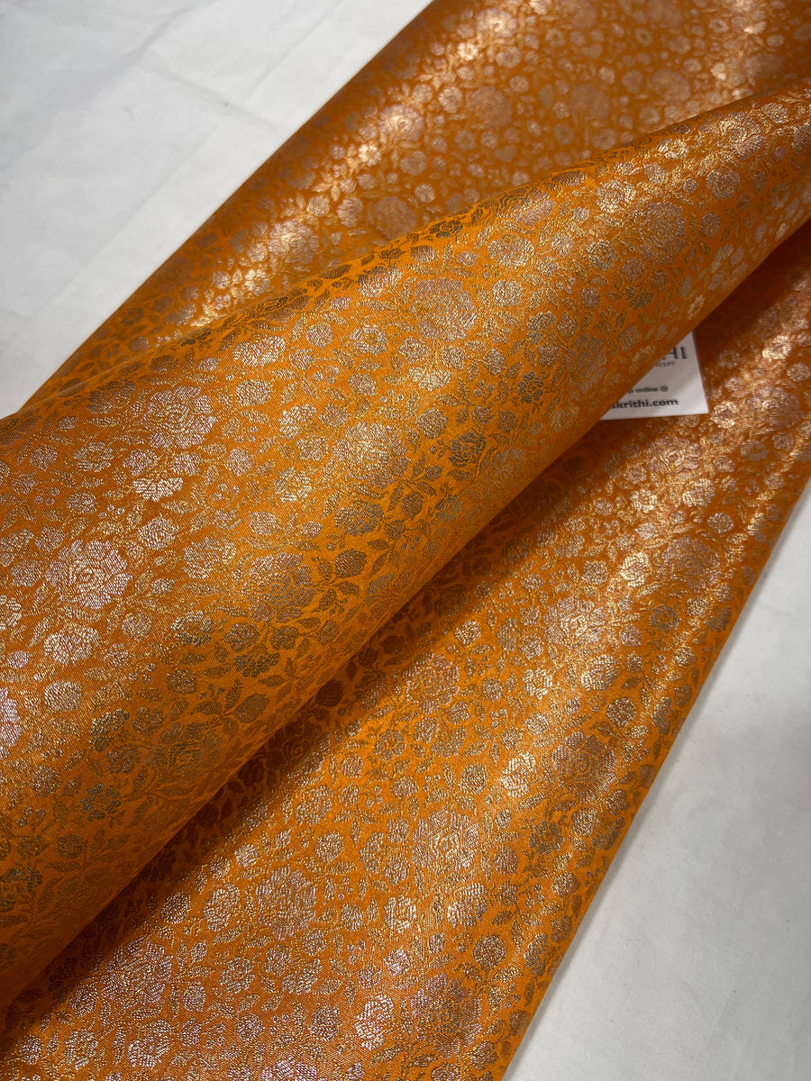 Pure tissue Banarasi brocade fabric