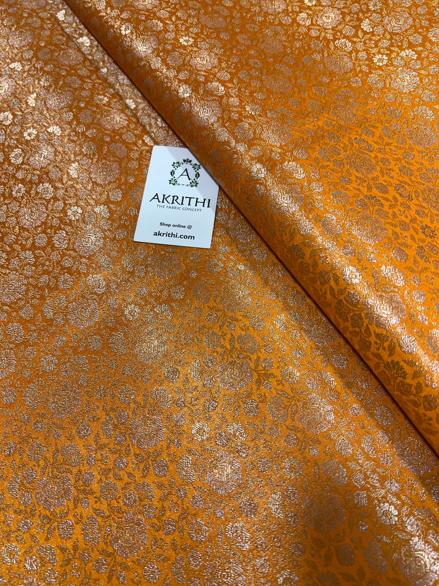 Pure tissue Banarasi brocade fabric