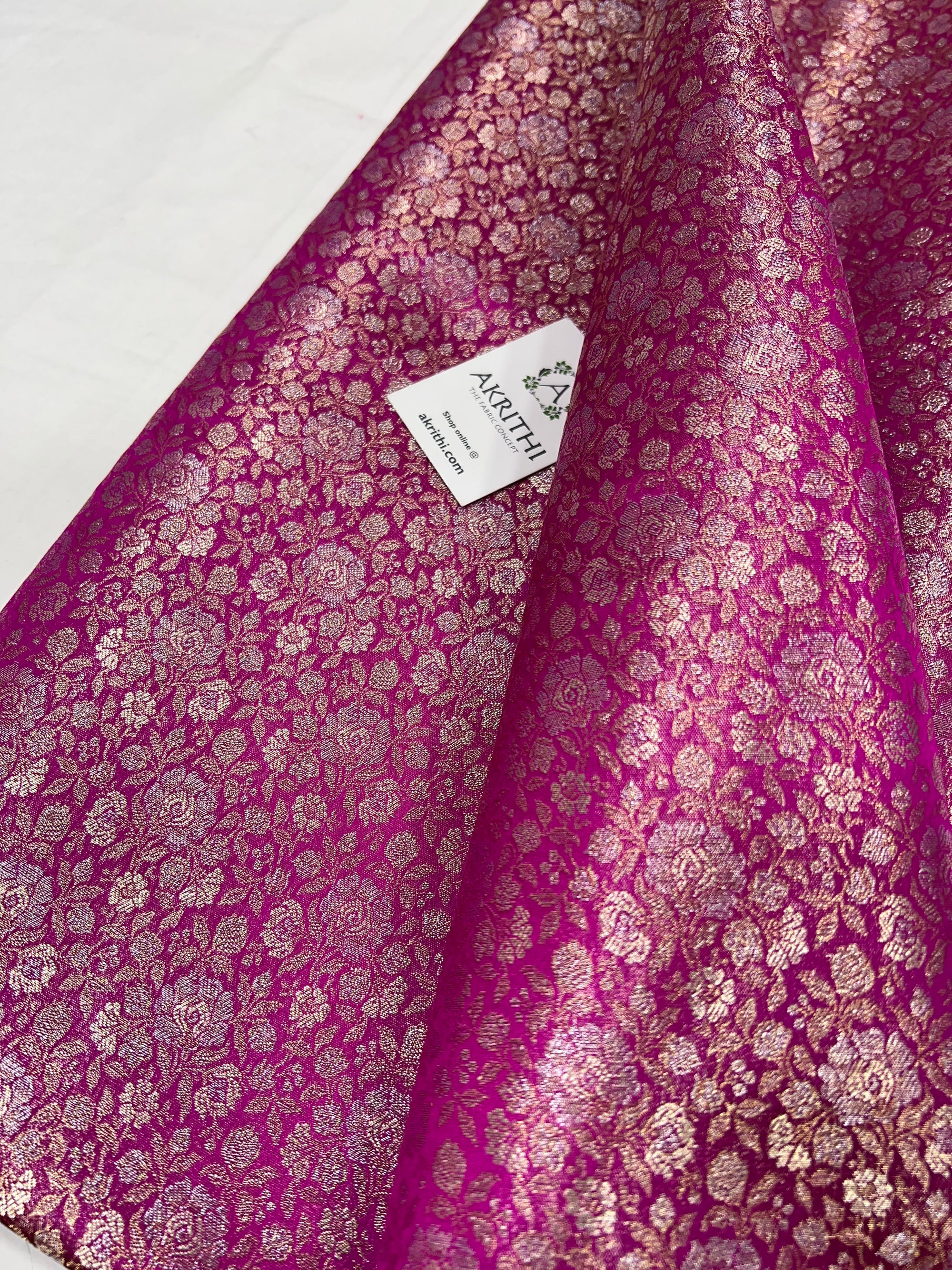 Pure tissue Banarasi brocade fabric