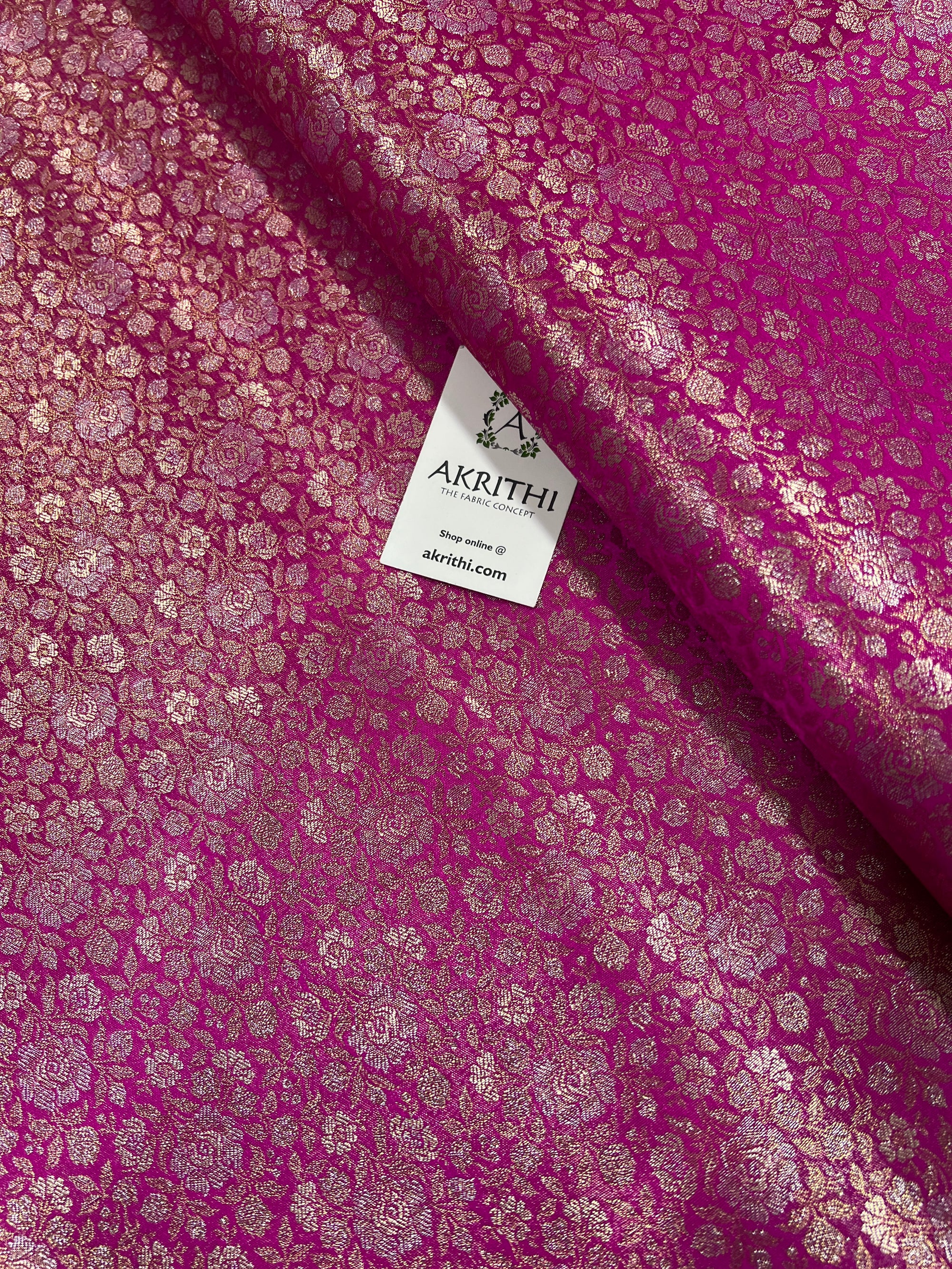 Pure tissue Banarasi brocade fabric