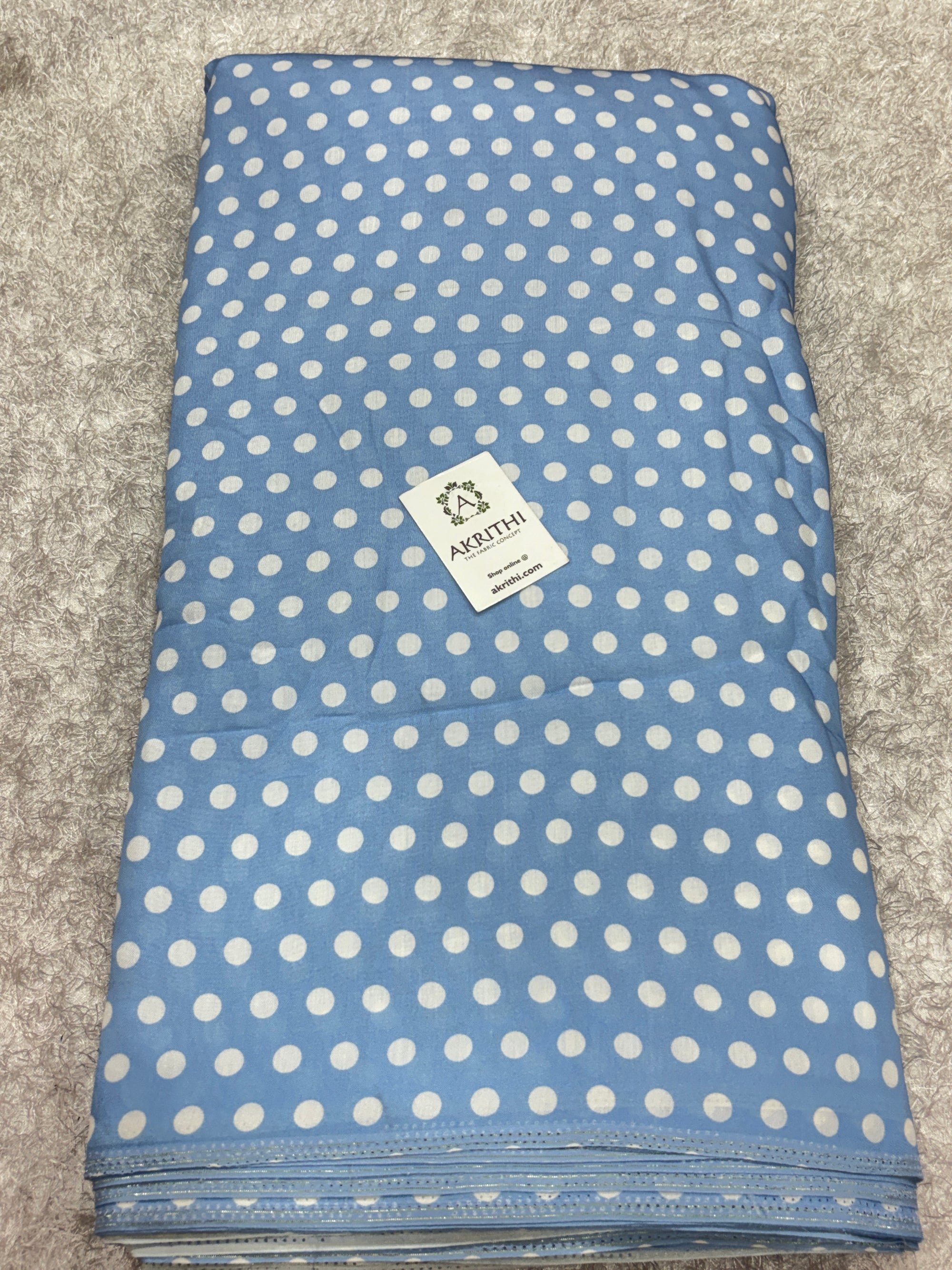 Printed muslin fabric