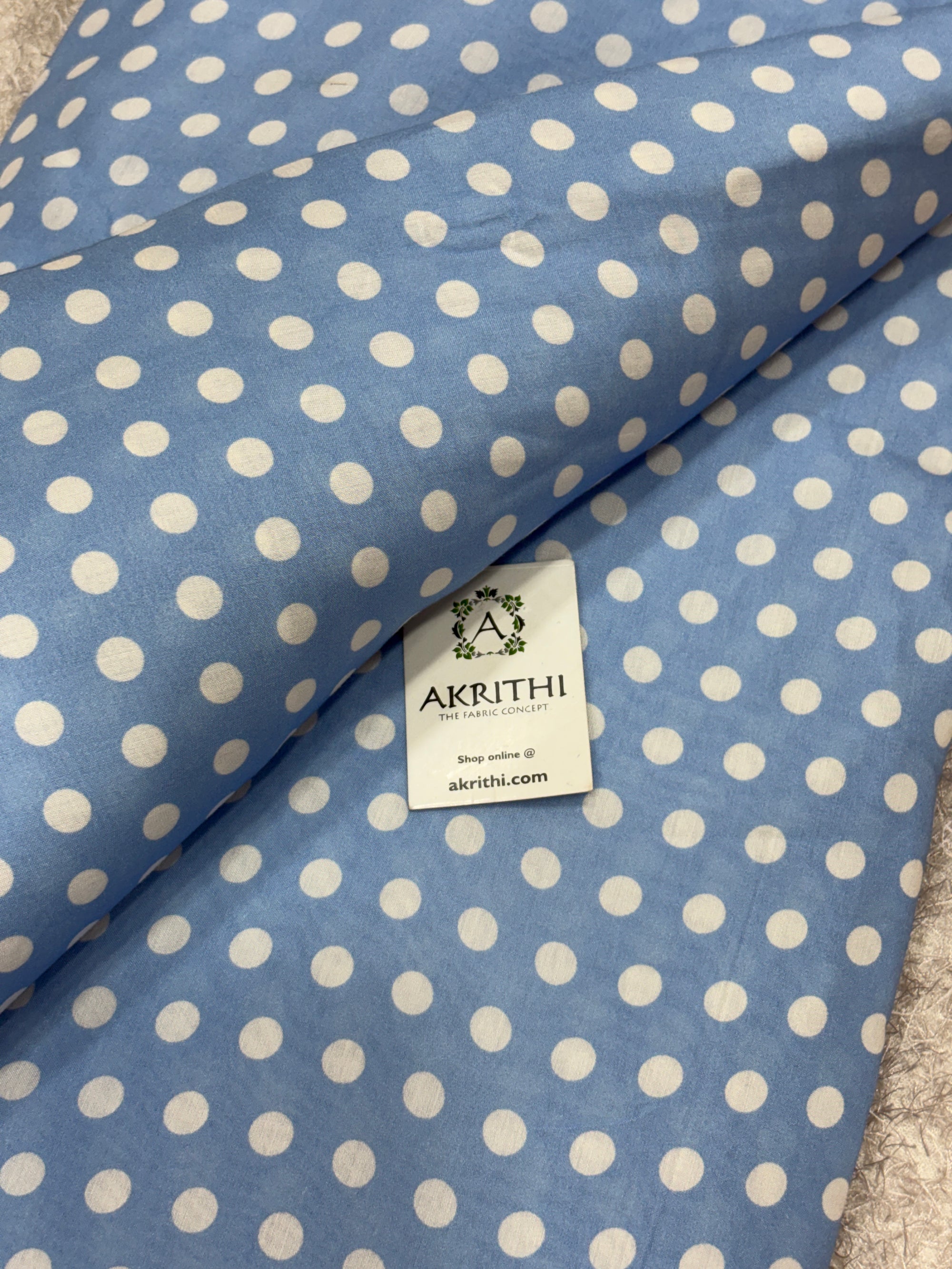 Printed muslin fabric