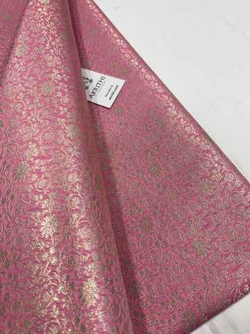 Pure Banarasi brocade fabric 80 cms cut piece