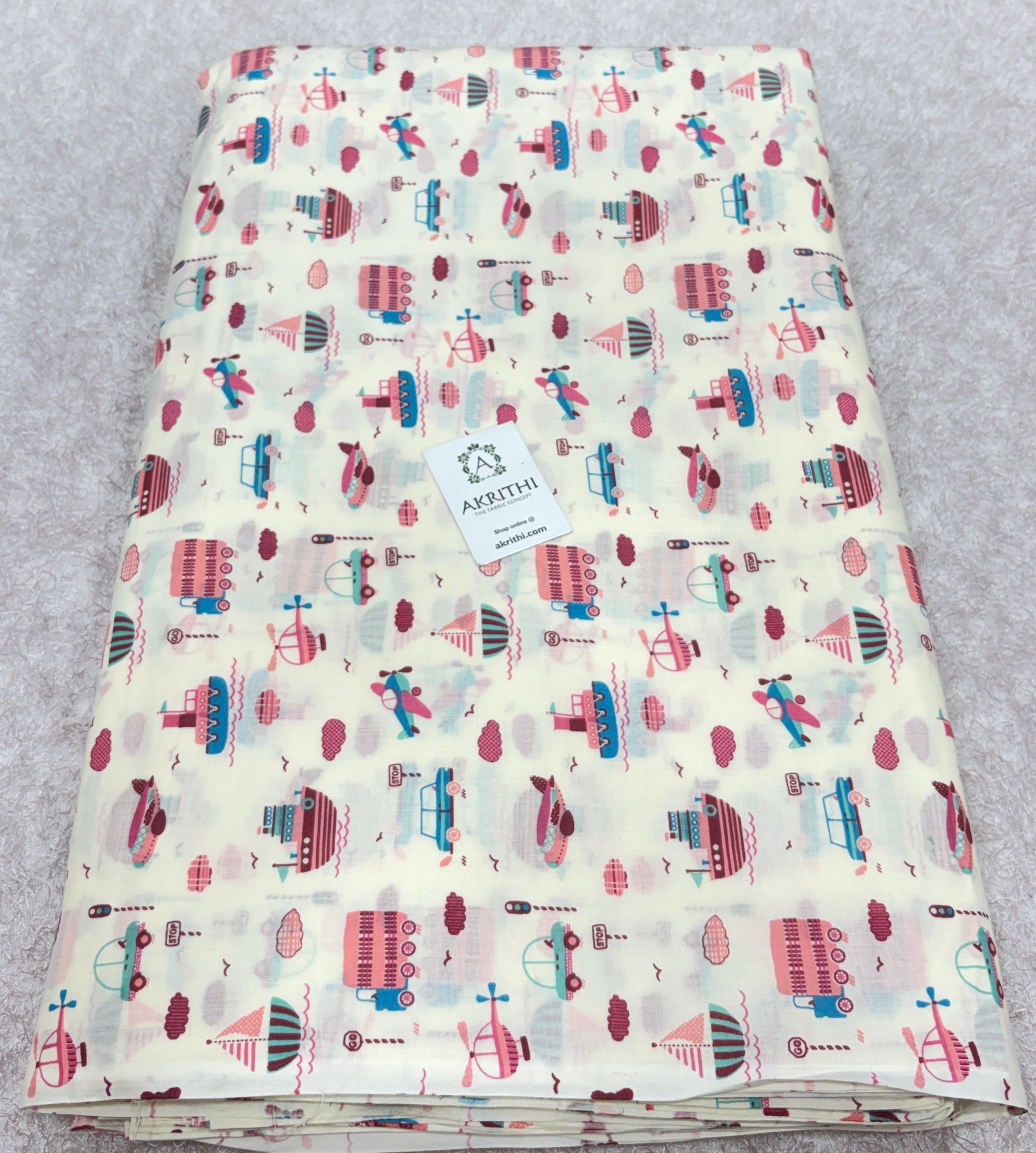 Kids Printed pure cotton fabric