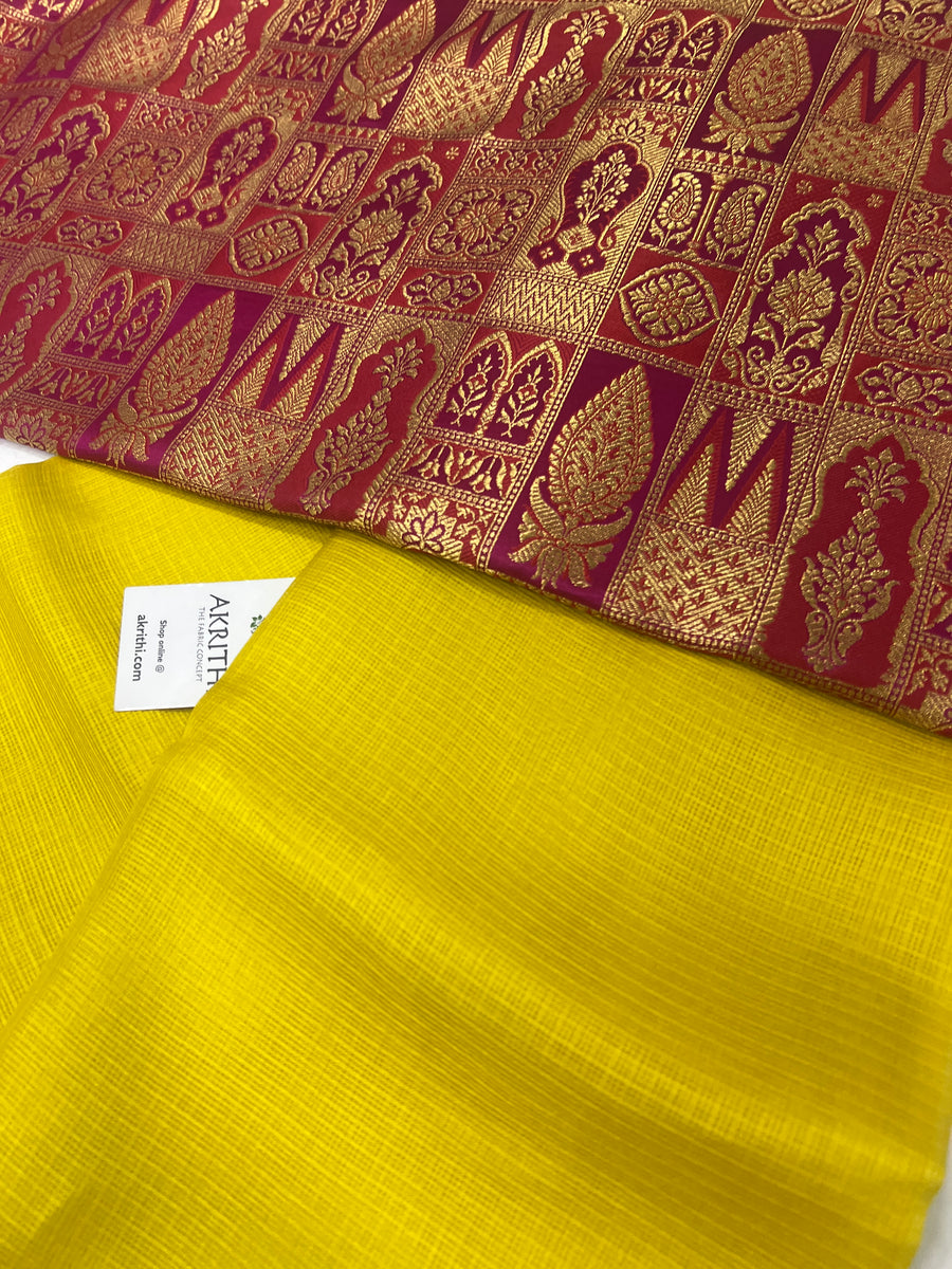 Pure Kota silk saree with banarasi blouse