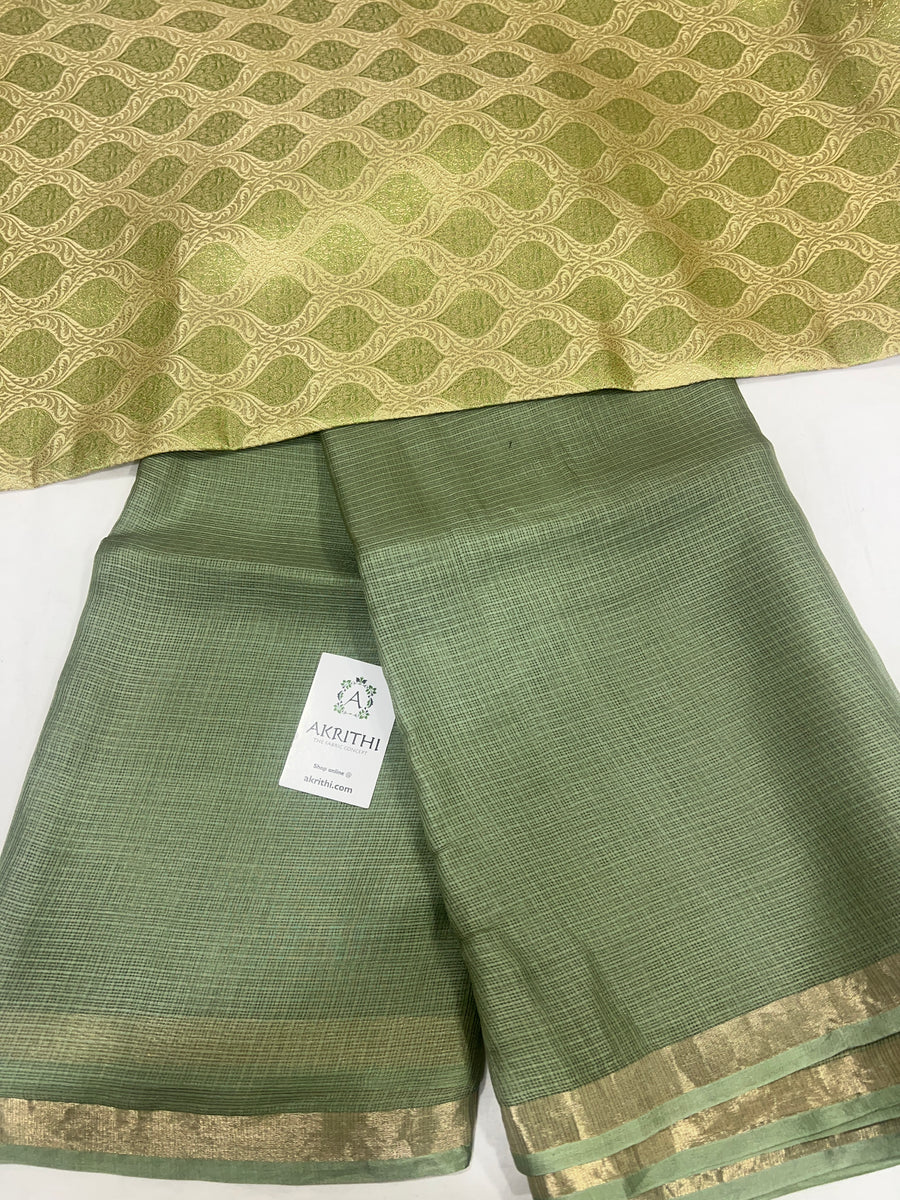 Pure Kota silk saree with banarasi blouse