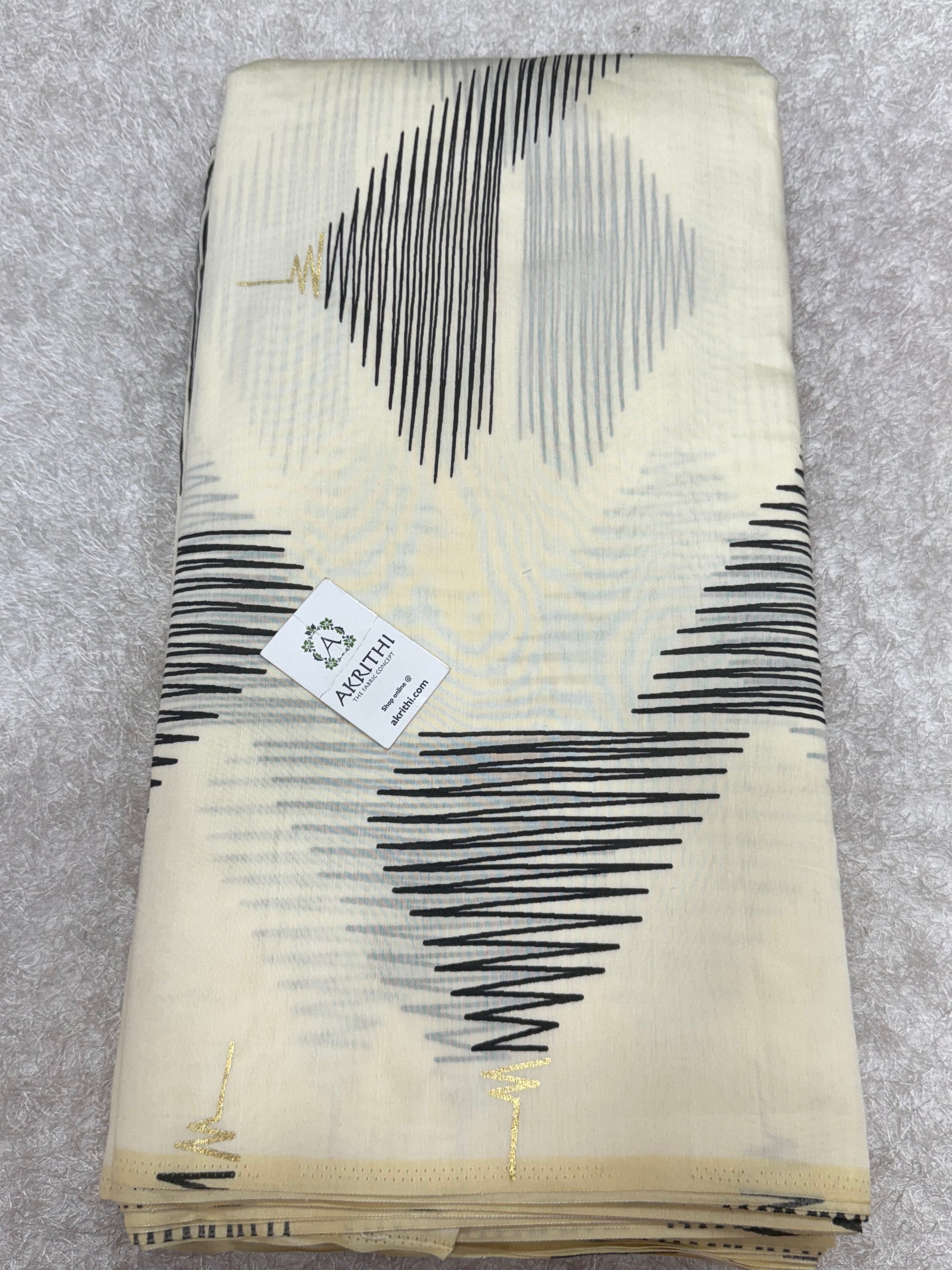 Printed viscose silk fabric