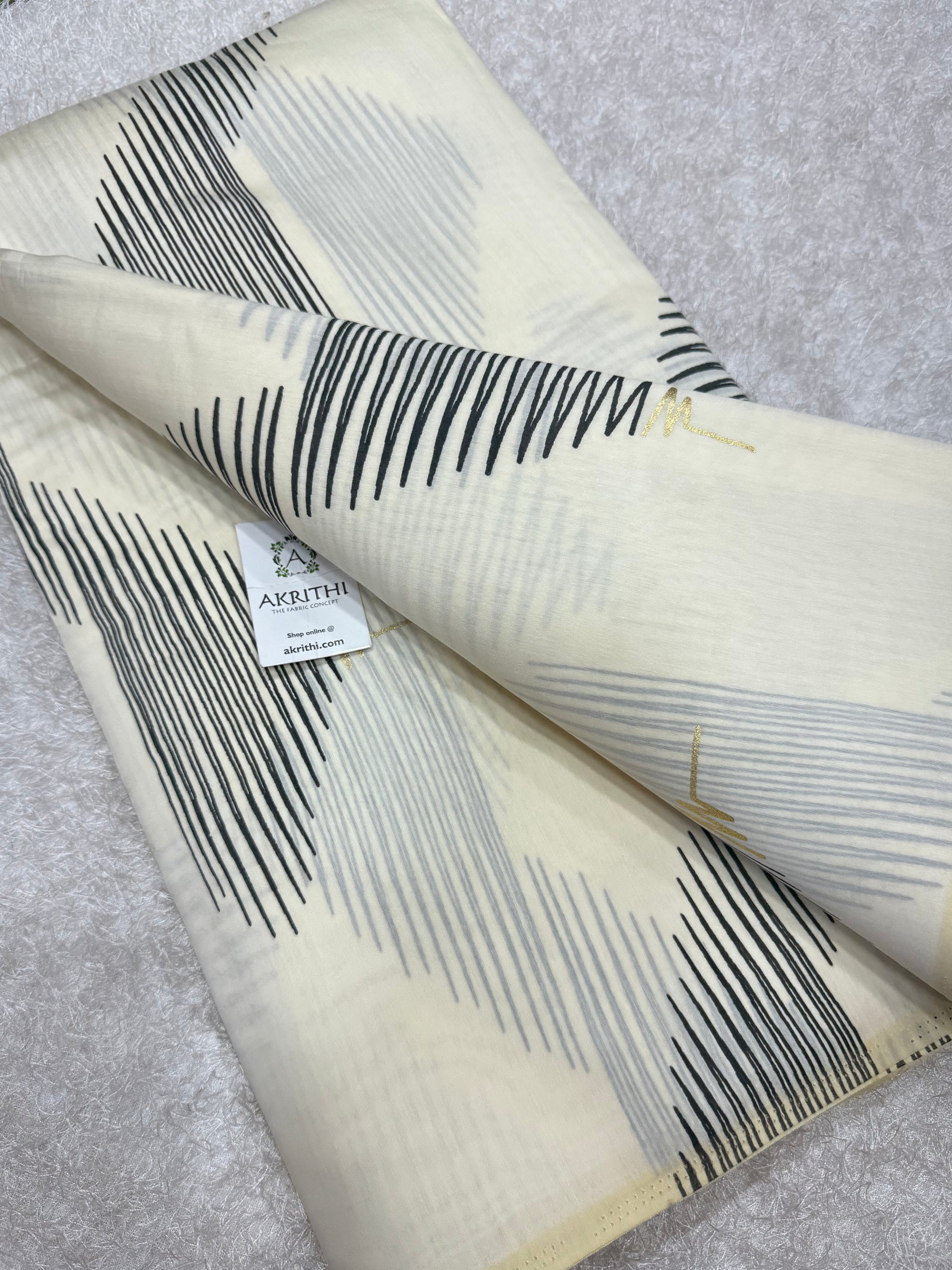 Printed viscose silk fabric