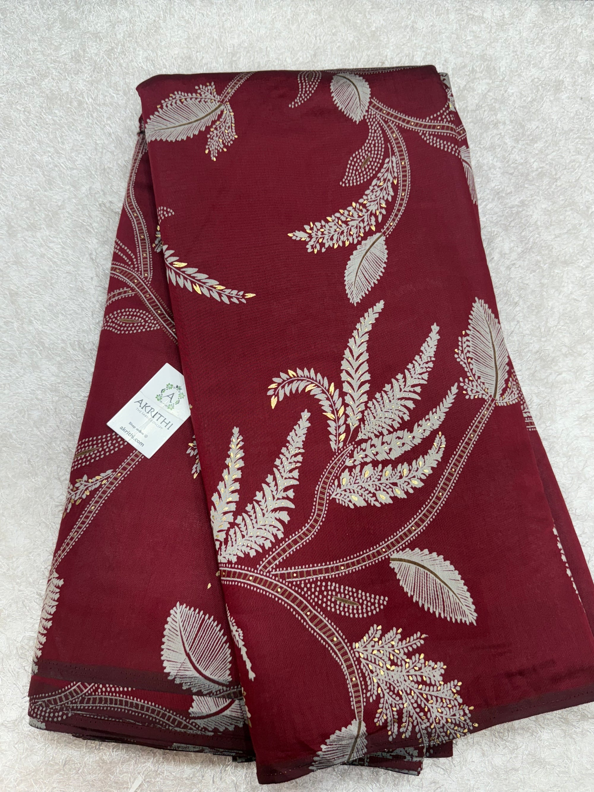 Printed viscose silk fabric