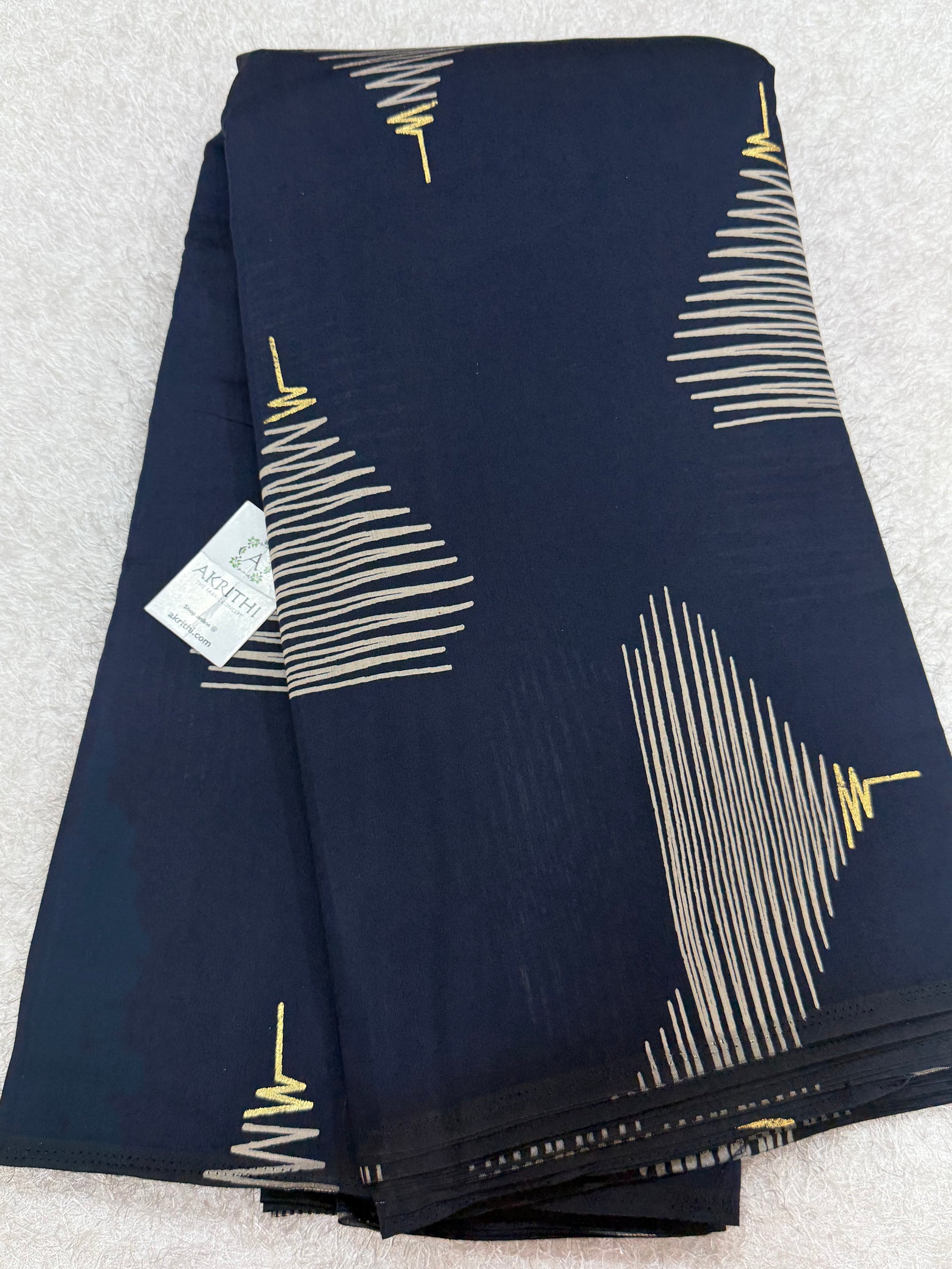 Printed viscose silk fabric