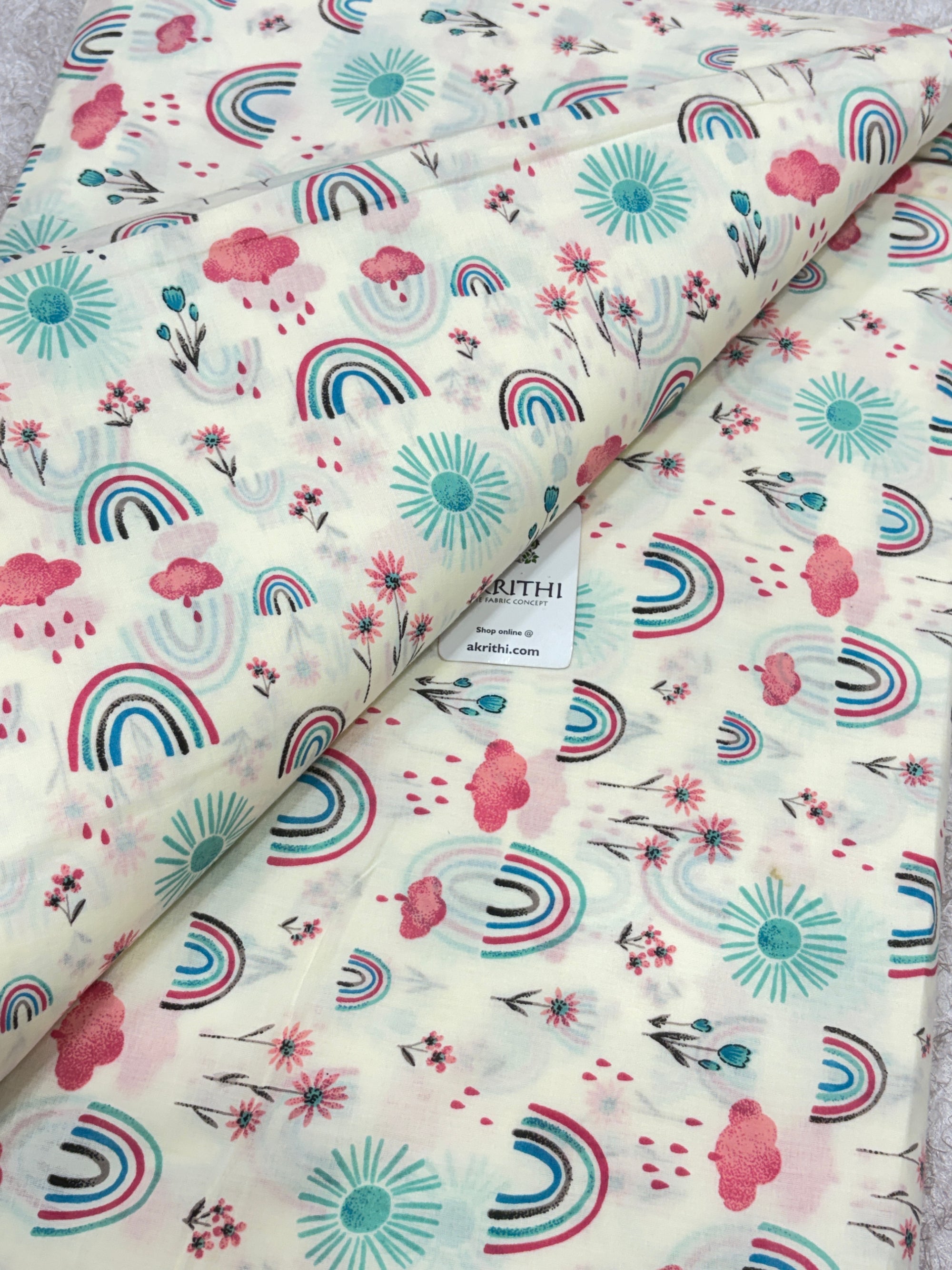 Kids Printed pure cotton fabric