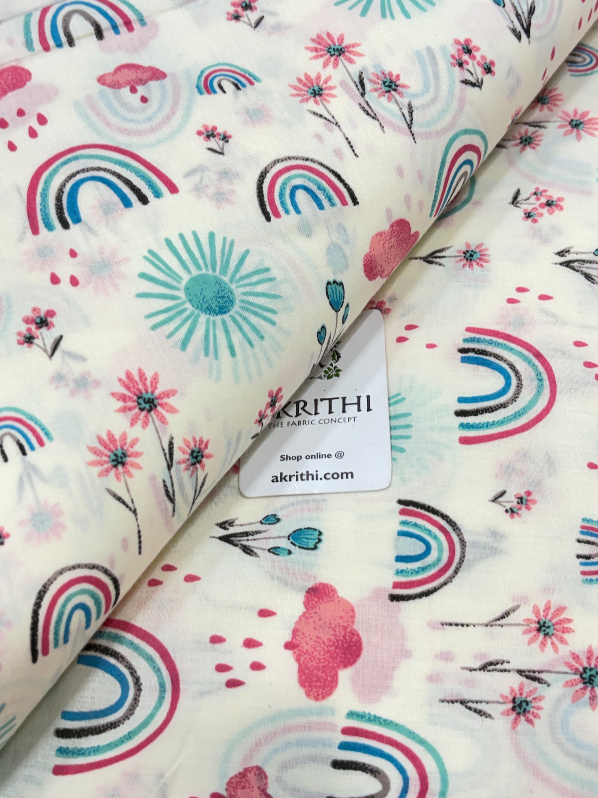 Kids Printed pure cotton fabric