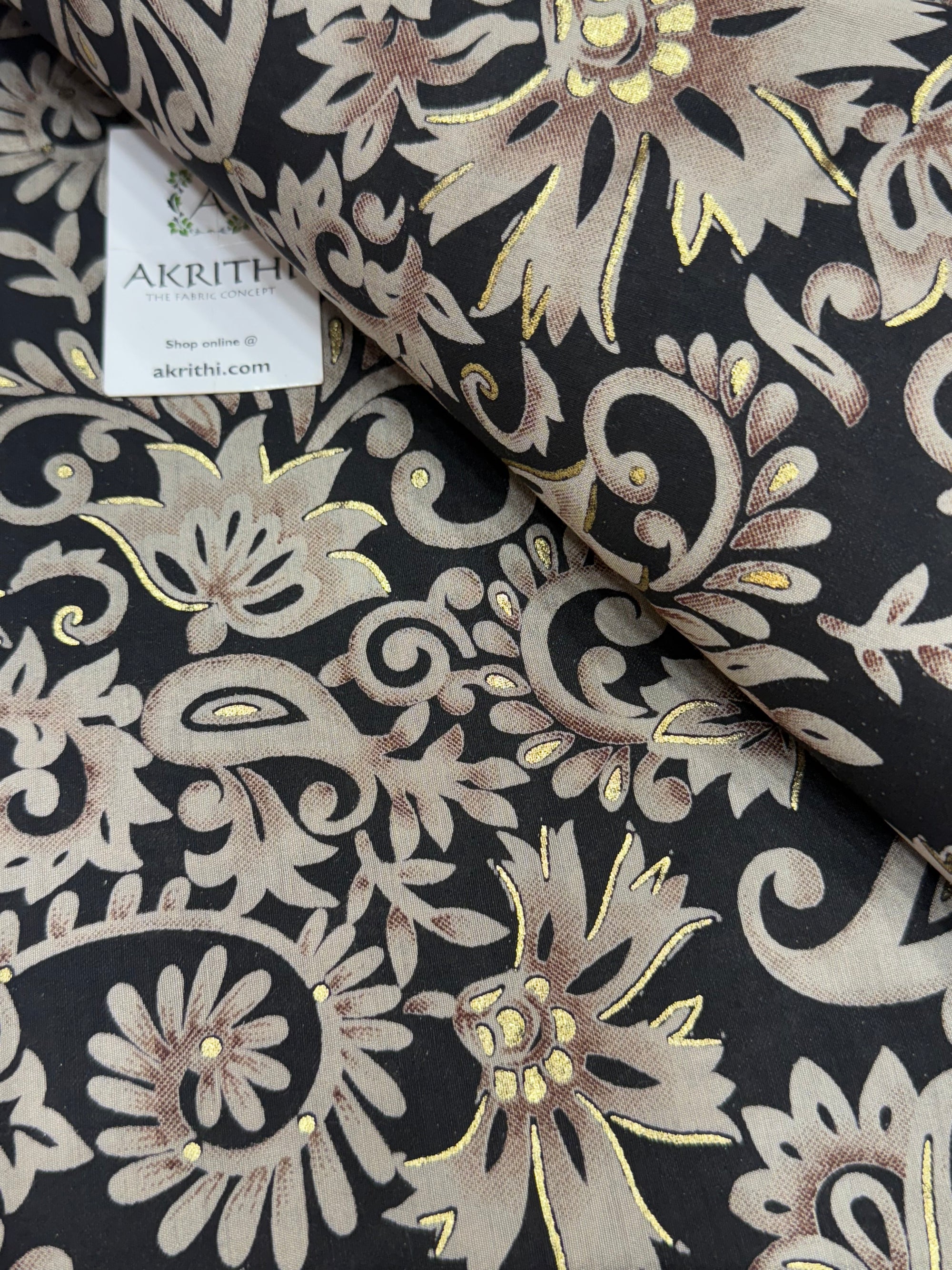 Printed viscose silk fabric