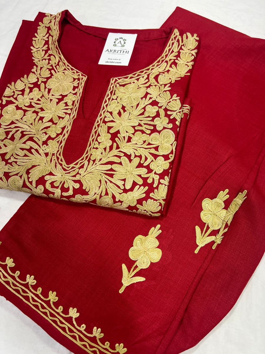 Stitched Kashmiri salwar suit