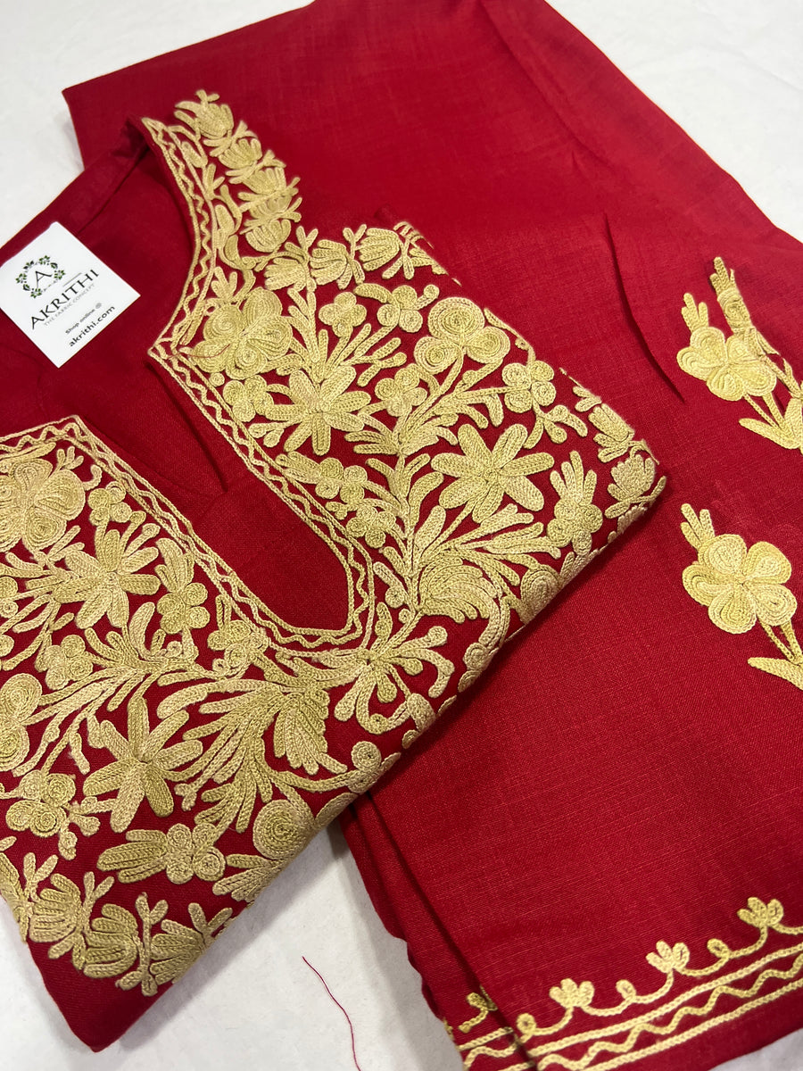 Stitched Kashmiri salwar suit