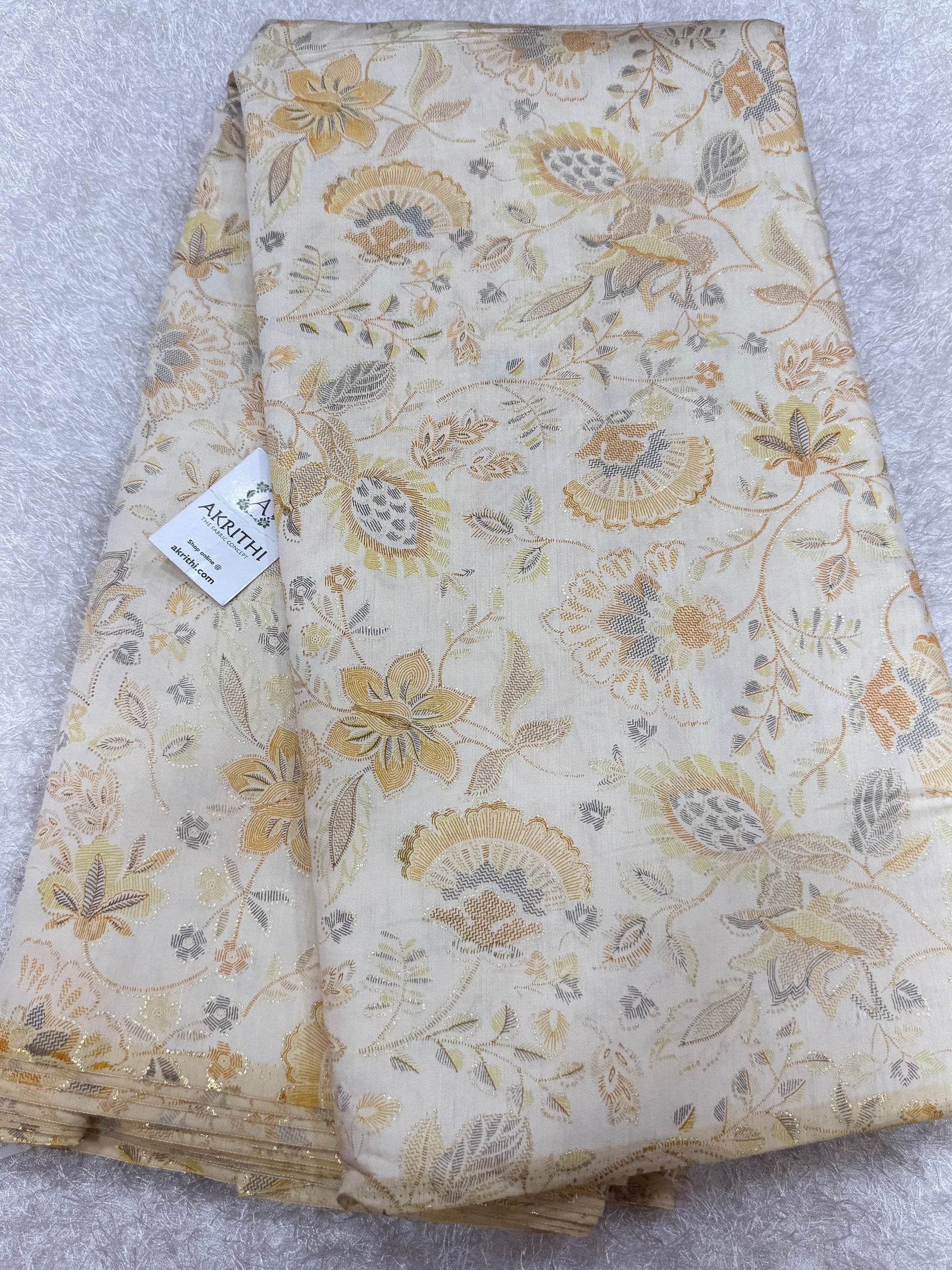 Printed viscose silk fabric