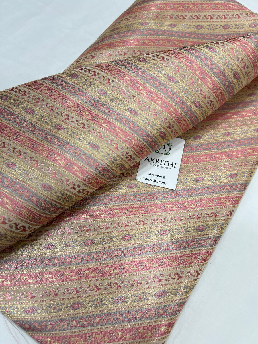 Pure Banarasi brocade fabric