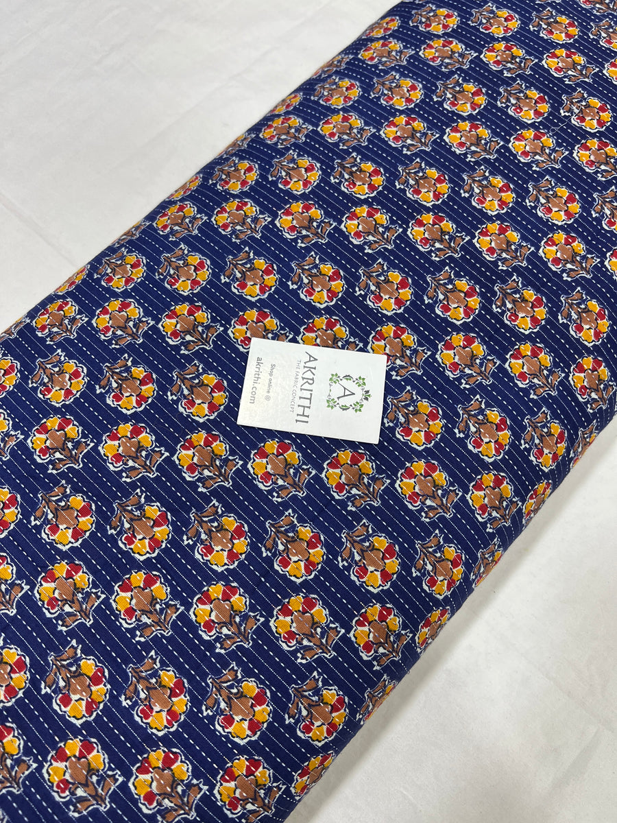 Kantha Printed pure cotton fabric