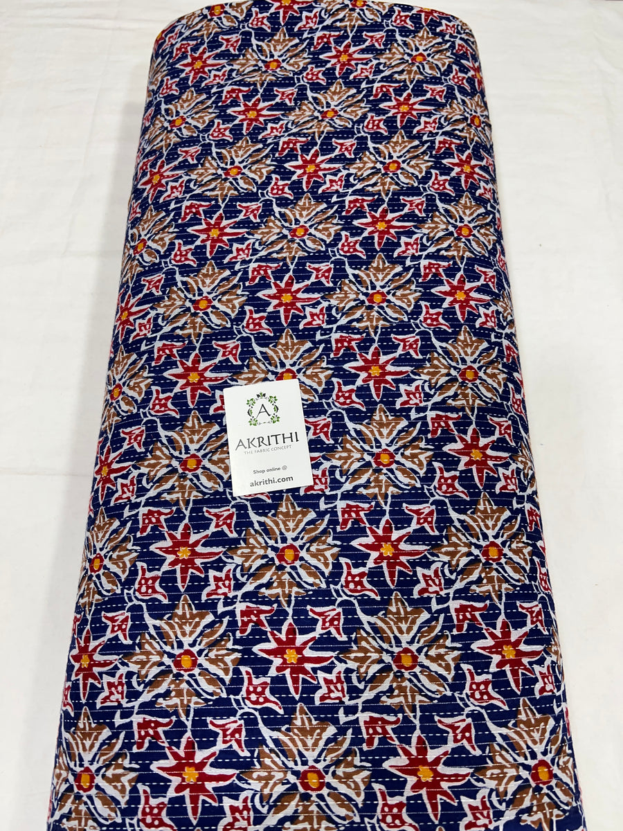 Kantha Printed pure cotton fabric