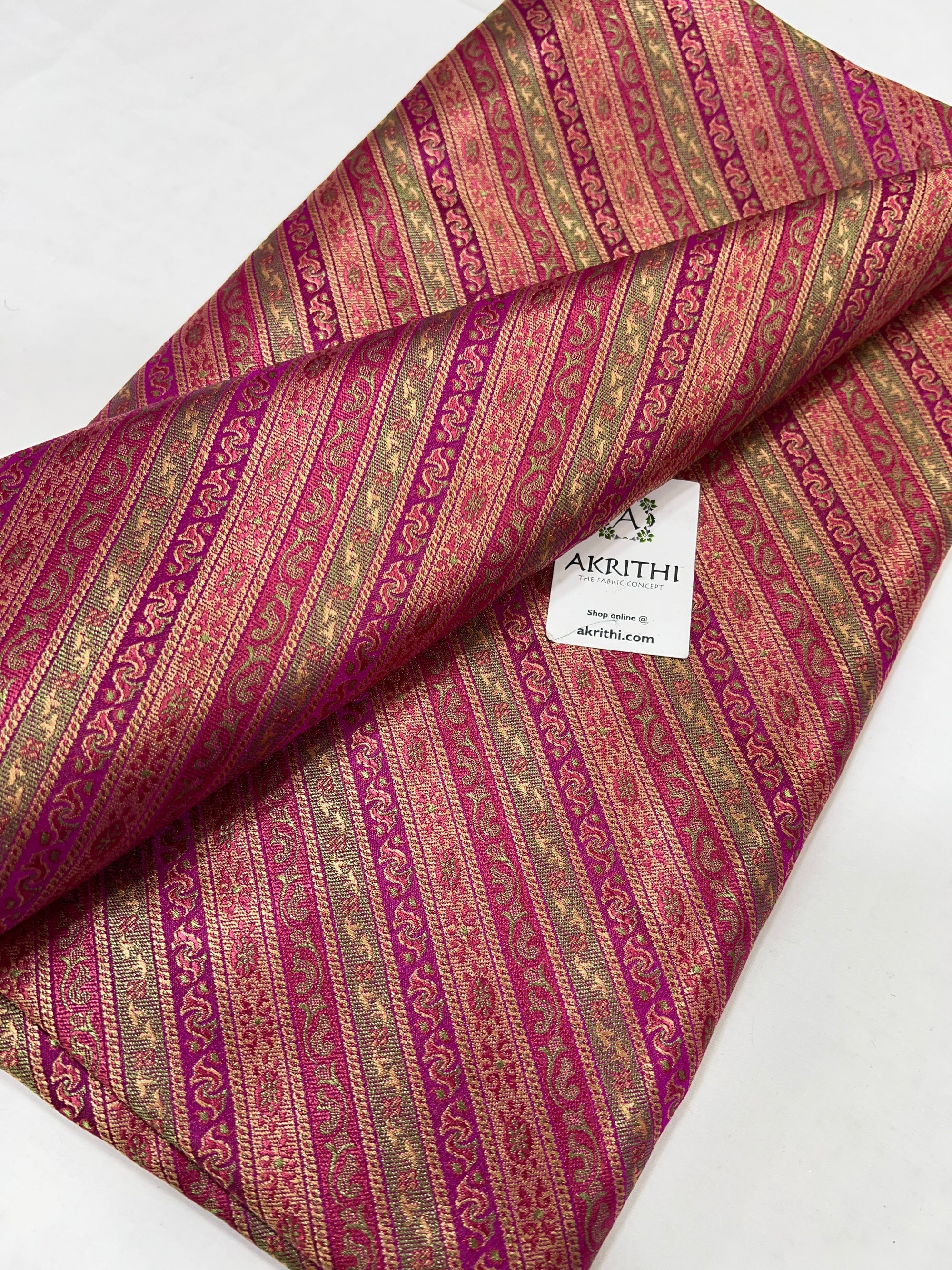 Pure Banarasi brocade fabric