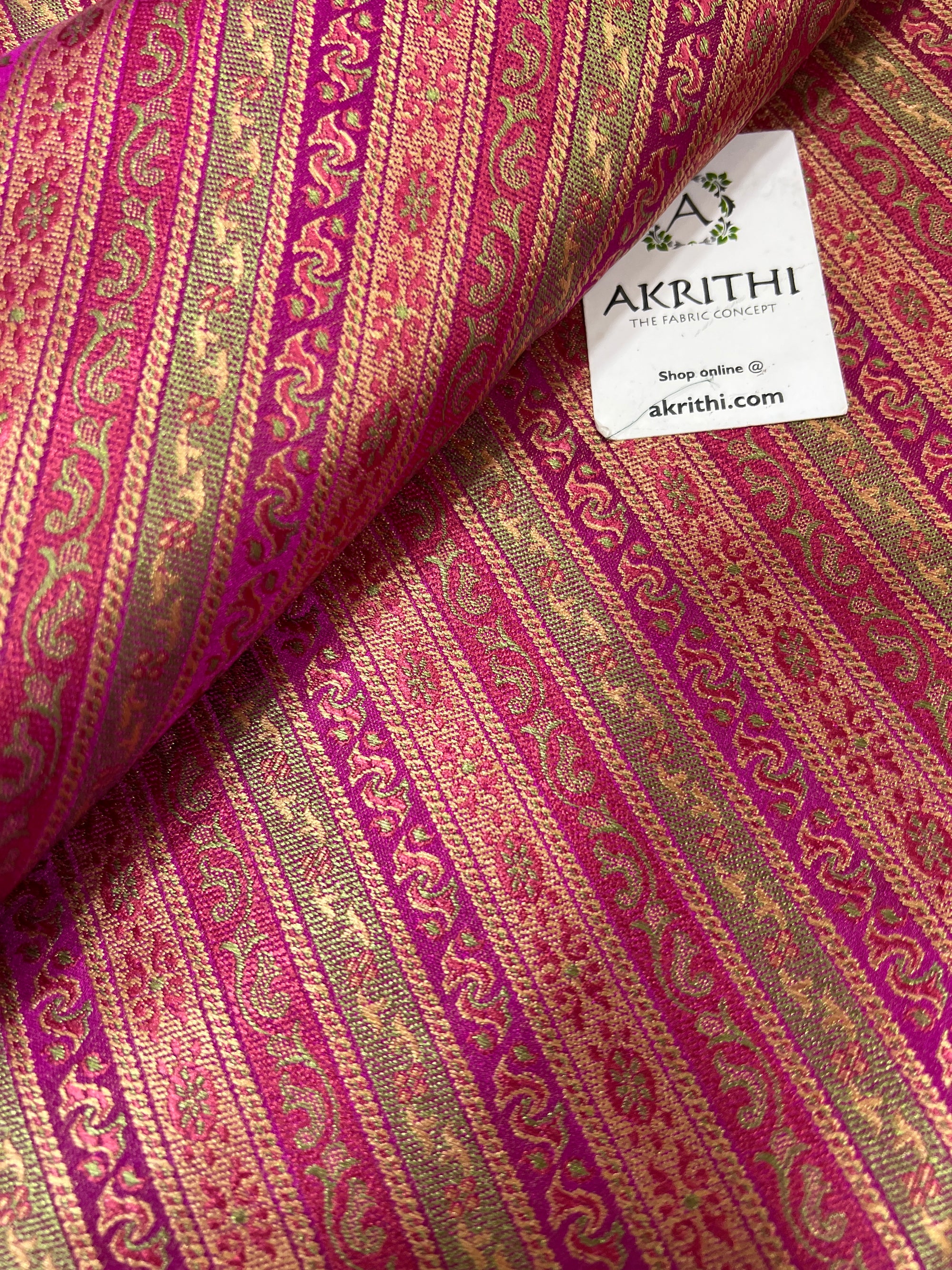 Pure Banarasi brocade fabric